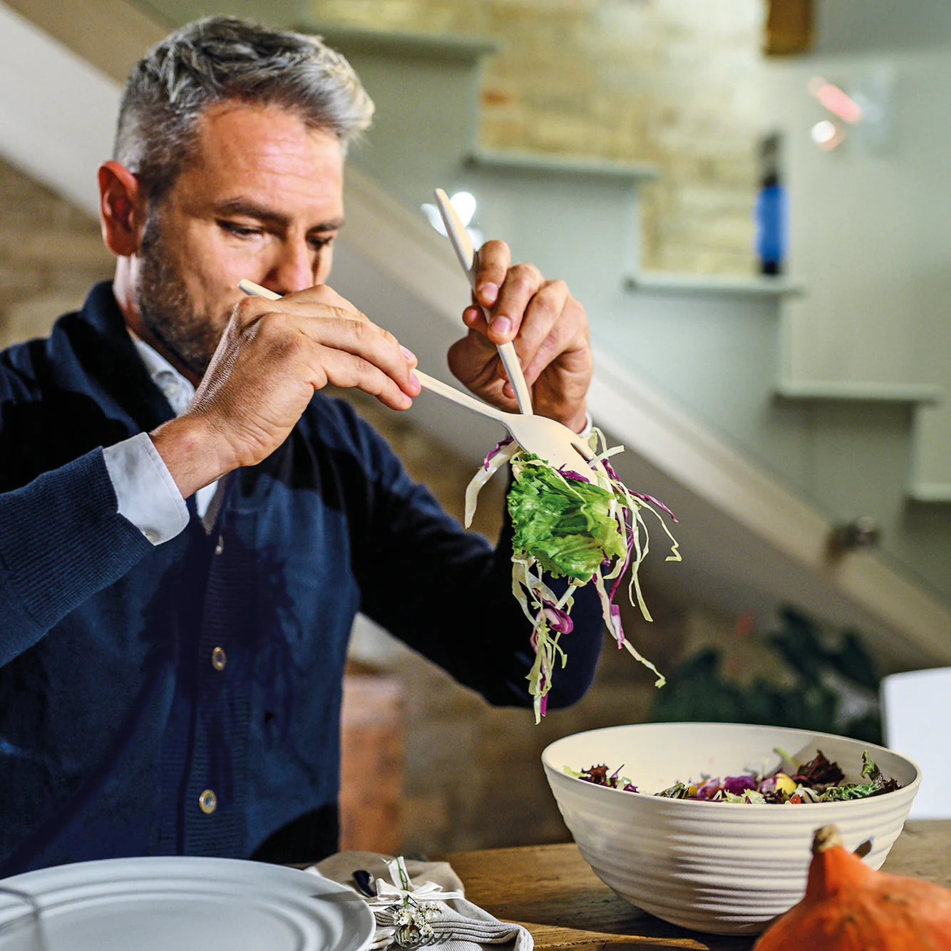 Salad Servers Clay - Inhomebuy