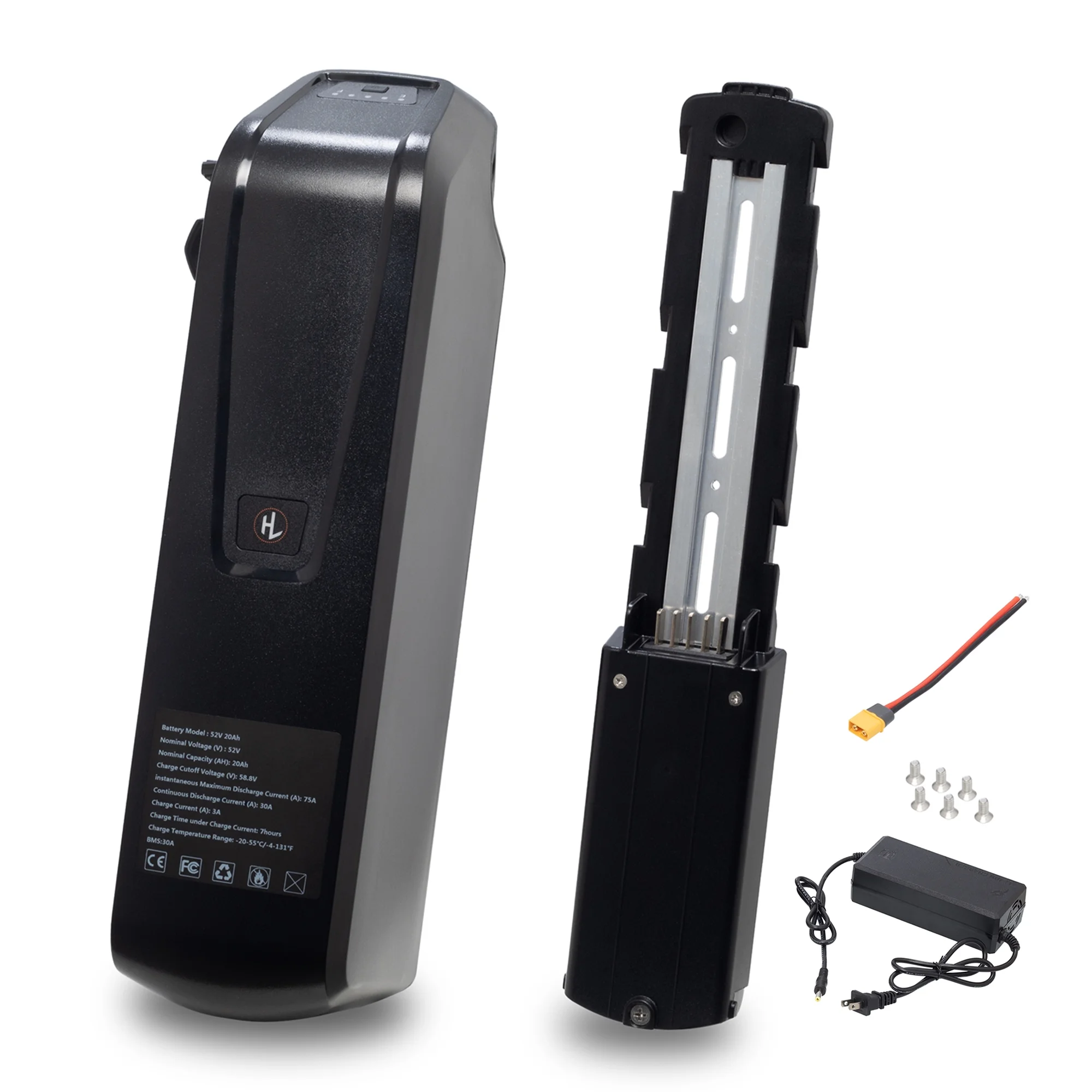 48V 20AH Ebike Battery with Charger 48V Lithium Battery Tricycle Battery for 750W-1500W Adult Electric Bike - Inhomebuy