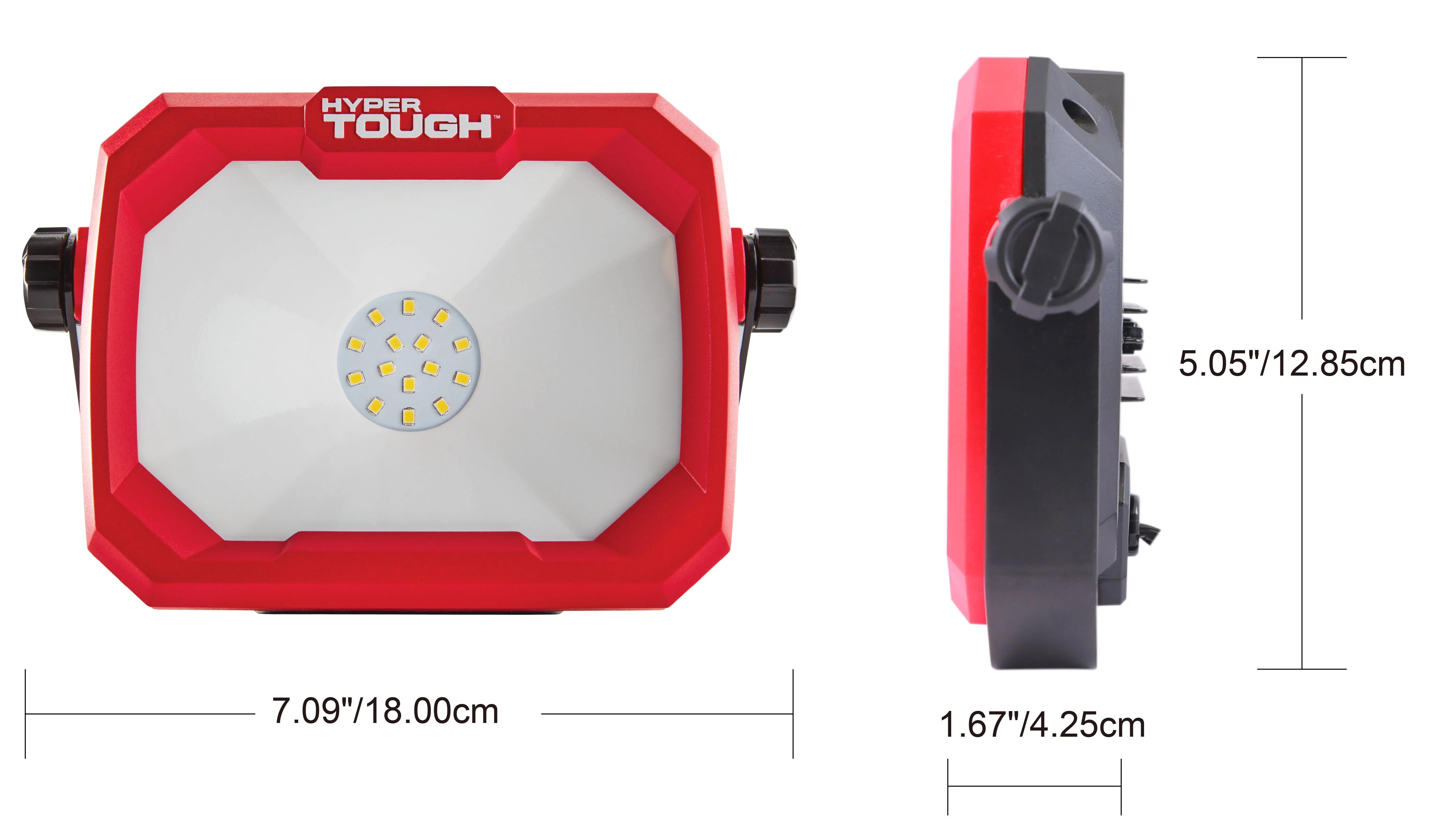 Hyper Tough 2500 Lumen Corded LED Work Light, Powder Coating Finish - Inhomebuy