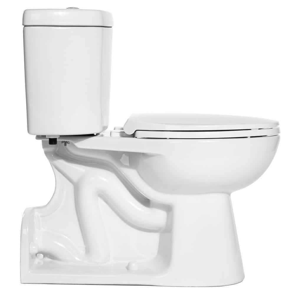 Niagara Stealth 2-Piece 0.8 GPF Single Flush Round Toilet in White - Inhomebuy