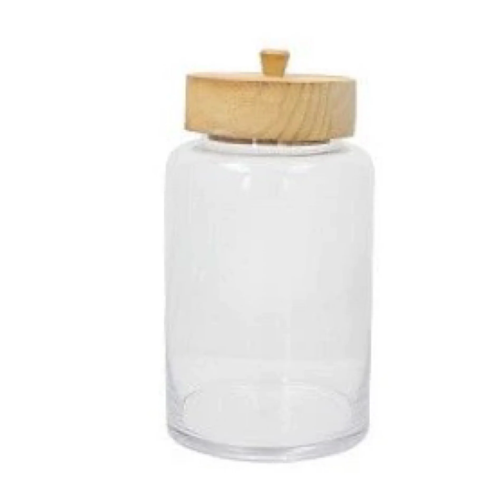 Jar w/ Wood Lid, CM30H,Trasparenz Miller - Inhomebuy