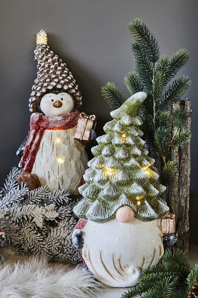 Dwarf Tree 46cm/h With Led Christmas Foresta - Inhomebuy