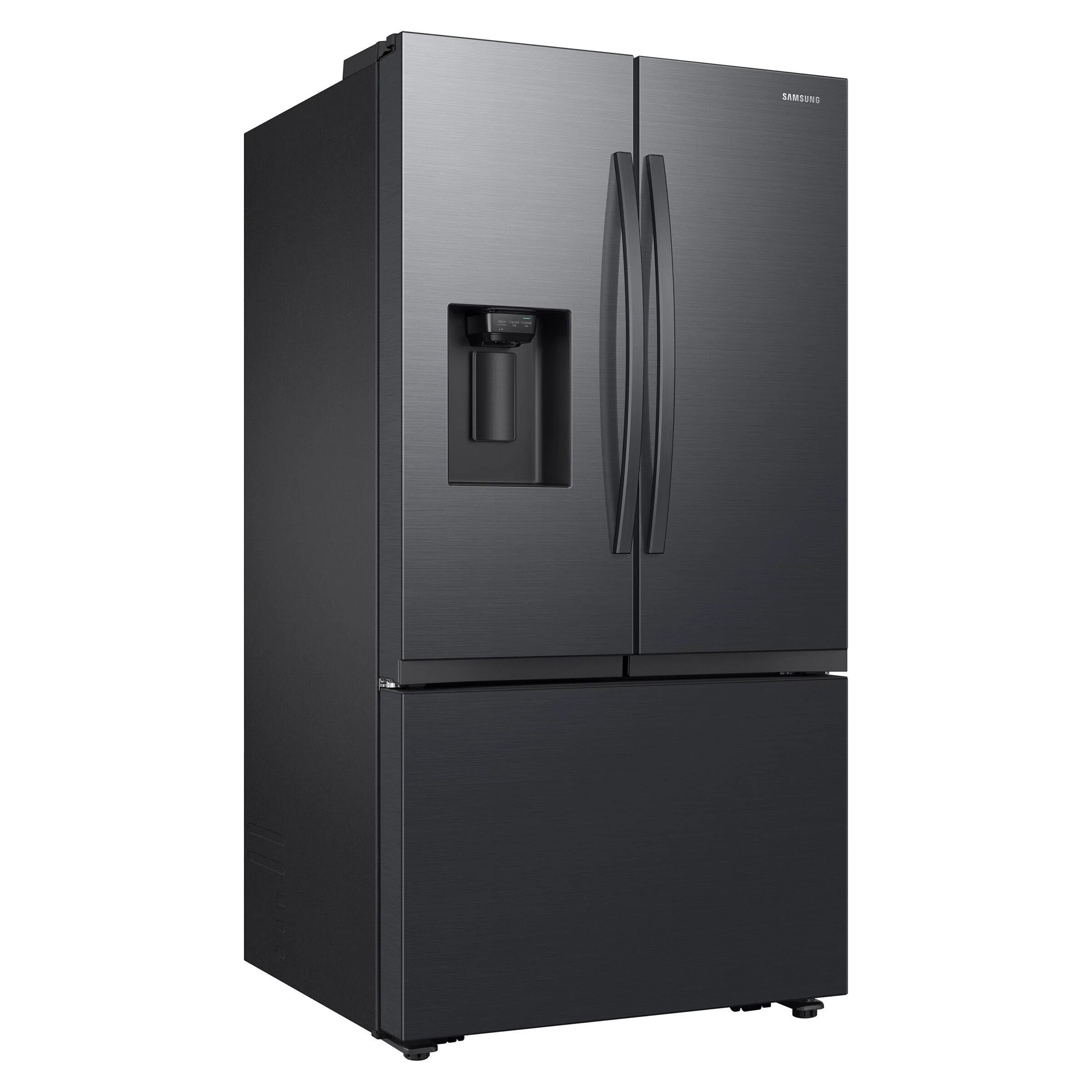 SAMSUNG 36 IN. 30.5 CU. FT. MATTE BLACK STEEL 3 DOOR FRENCH DOOR REFRIGERATOR WITH DUAL AUTO ICE MAK - Inhomebuy