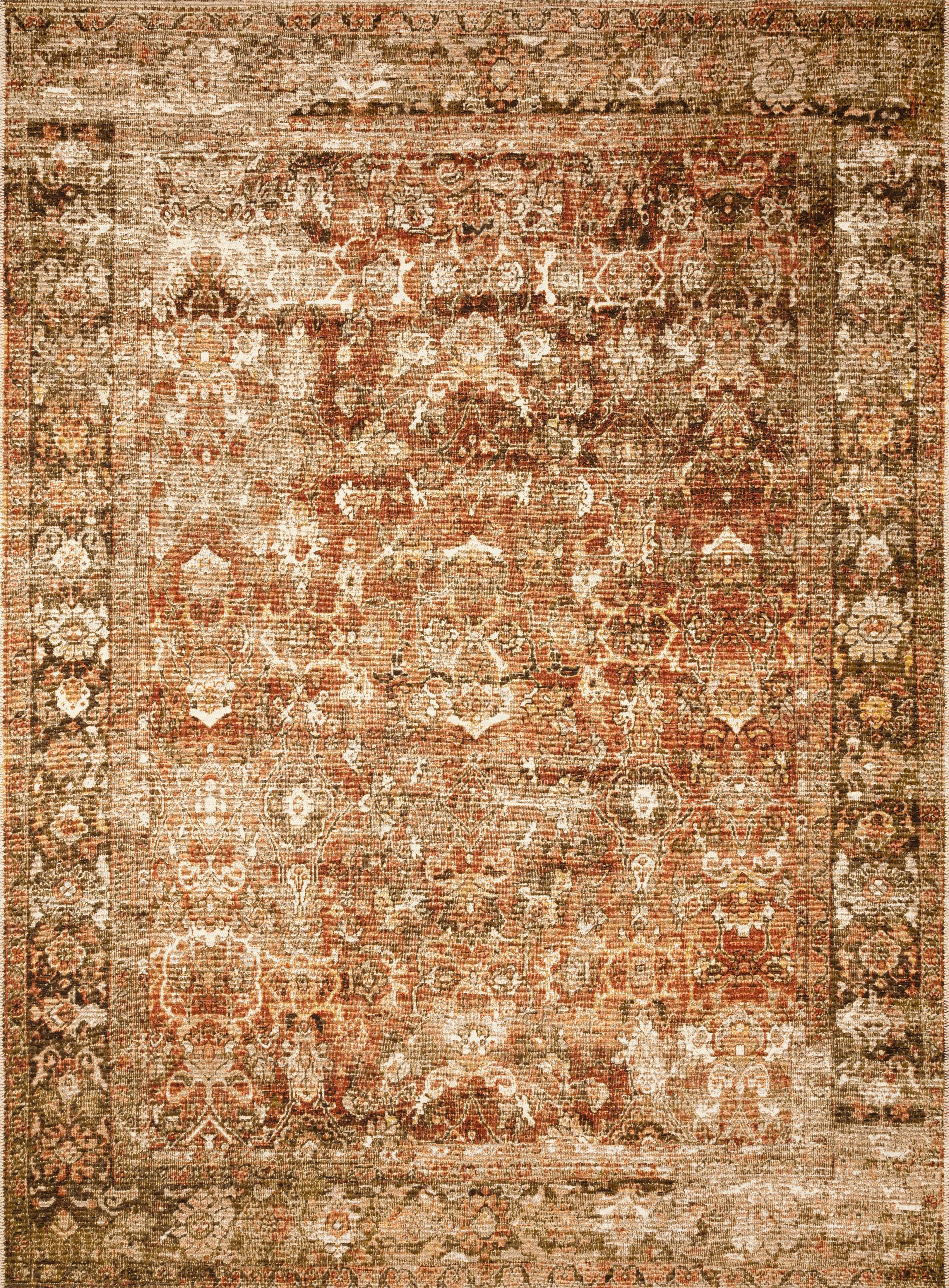 Loloi Rugs Sebastian Collection Rug in Rust, Tobacco - 10'6