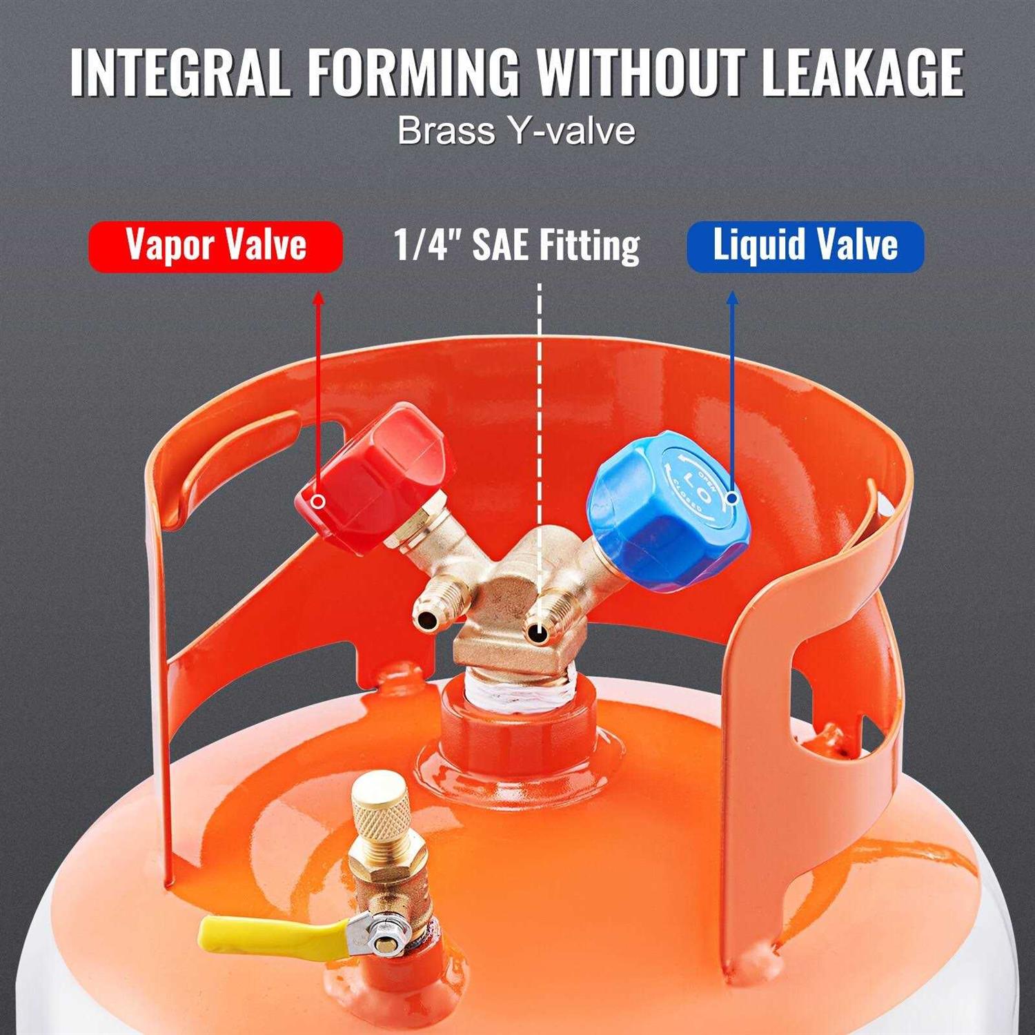 VEVOR Refrigerant Recovery Tank 400 psi H Portable Refrigerant Recovery Unit LMHSGWFDK - Inhomebuy