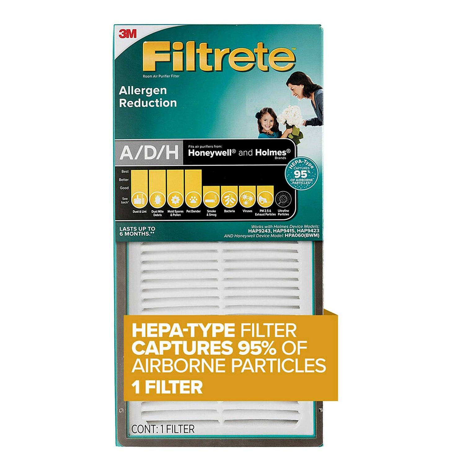 Filtrete by 3M Allergen Reduction HEPA-Type Air Purifier Filter - Inhomebuy