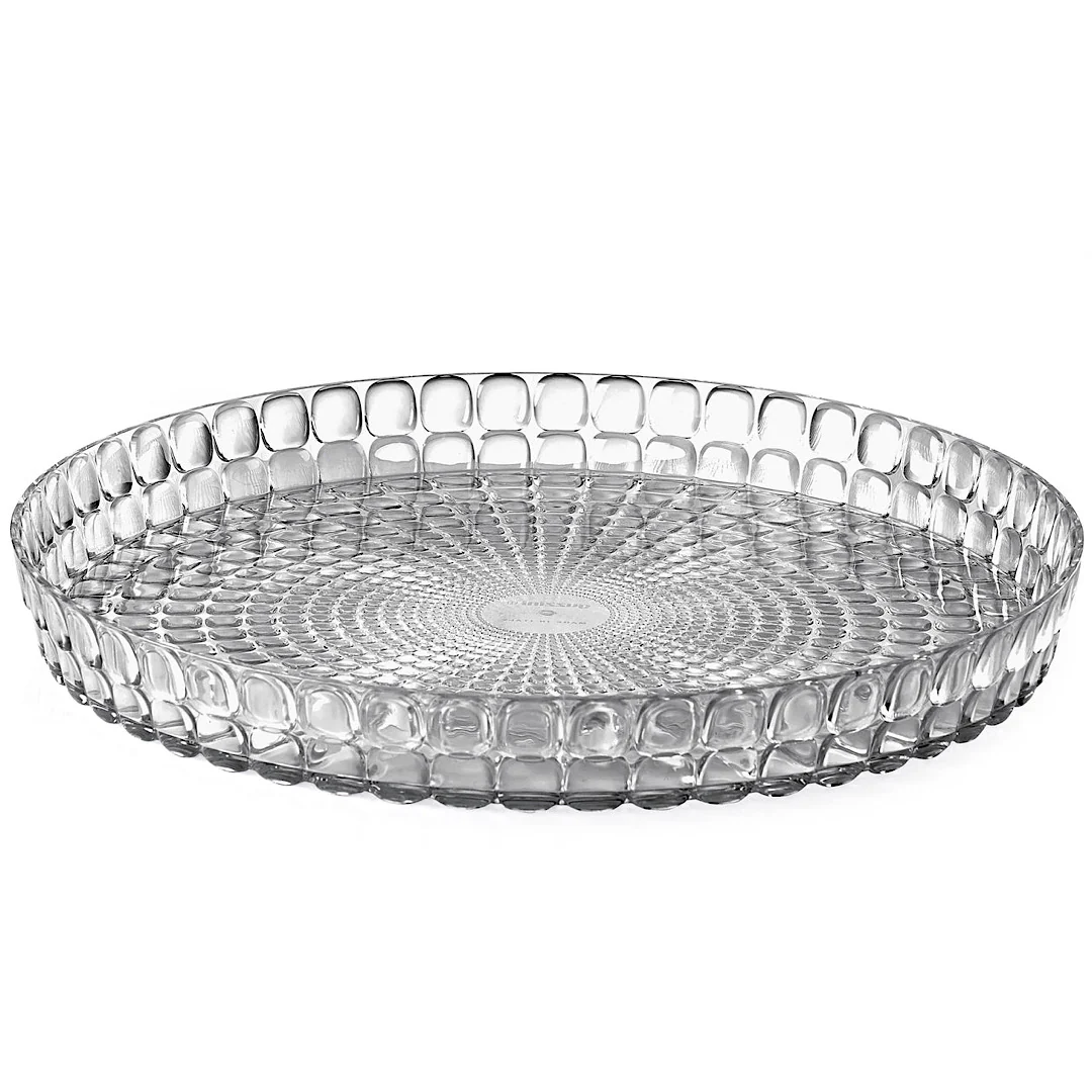ROUND TRAY Clear - Inhomebuy
