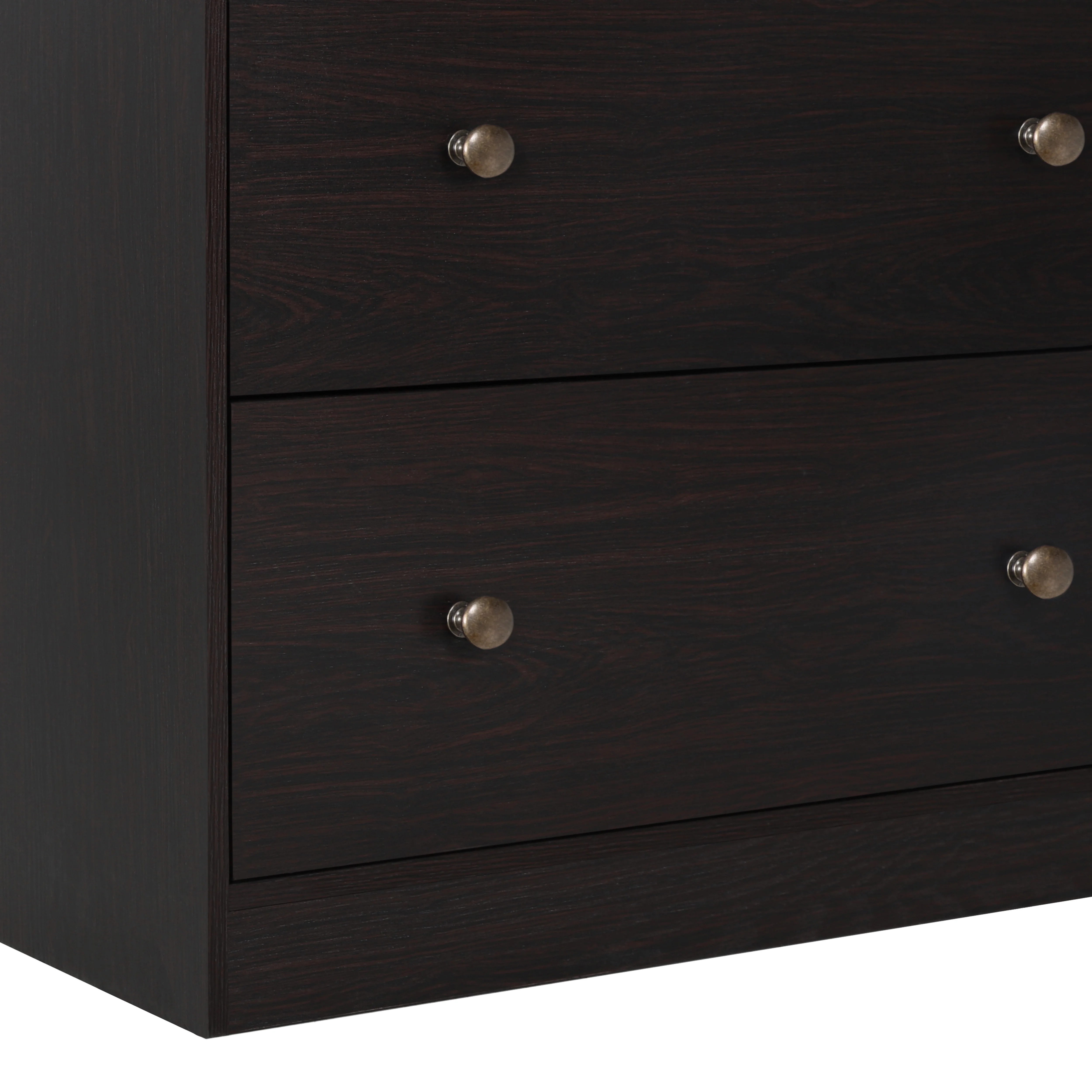VEIKOUS 6 Drawer Dresser Chest for Bedroom, Storage Chest of Drawers for Closet Organizers, Black - Inhomebuy