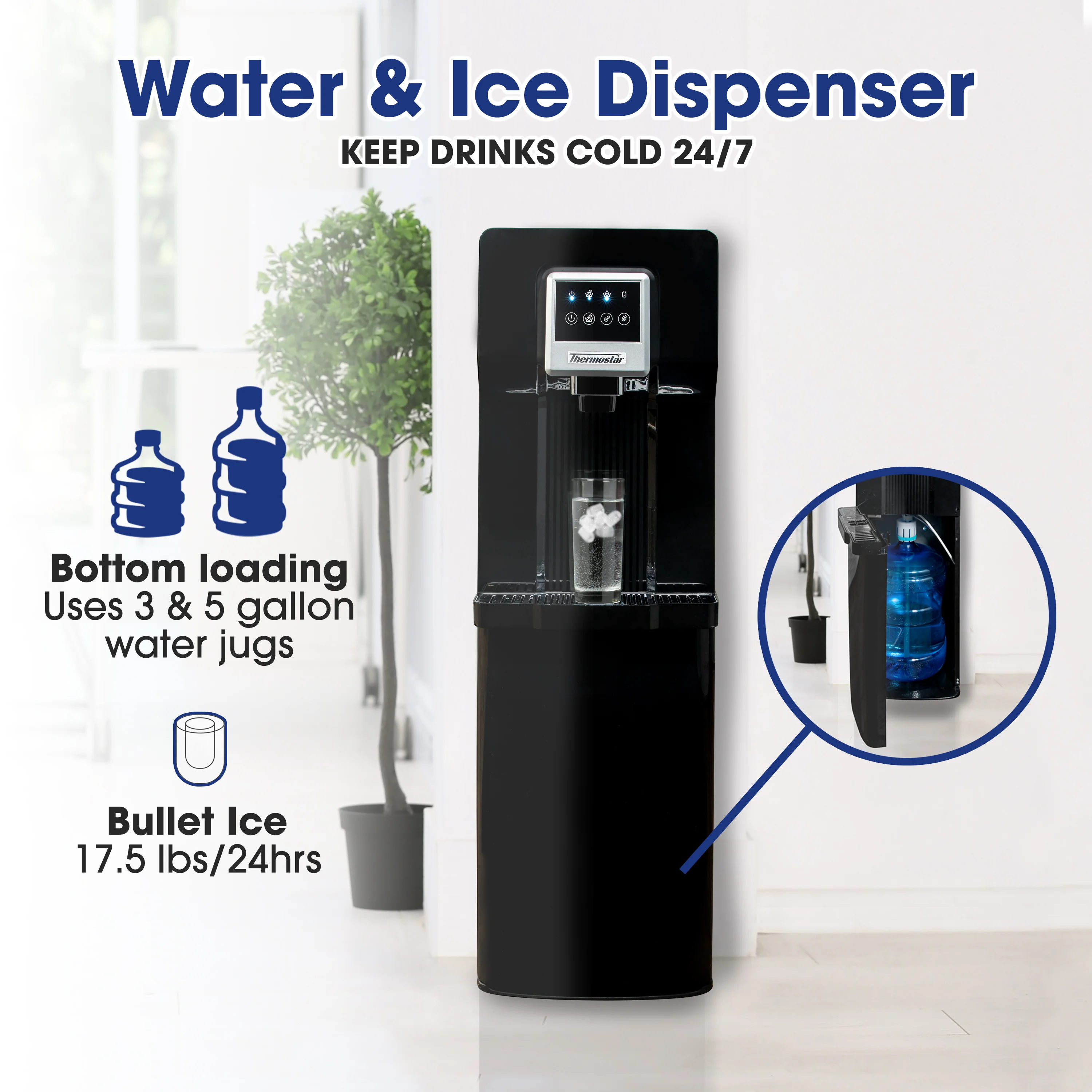 Thermostar Water and Ice Dispenser - Inhomebuy