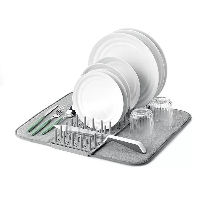 'Dry & Safe' Dish Drainer With Mat Clay - Inhomebuy