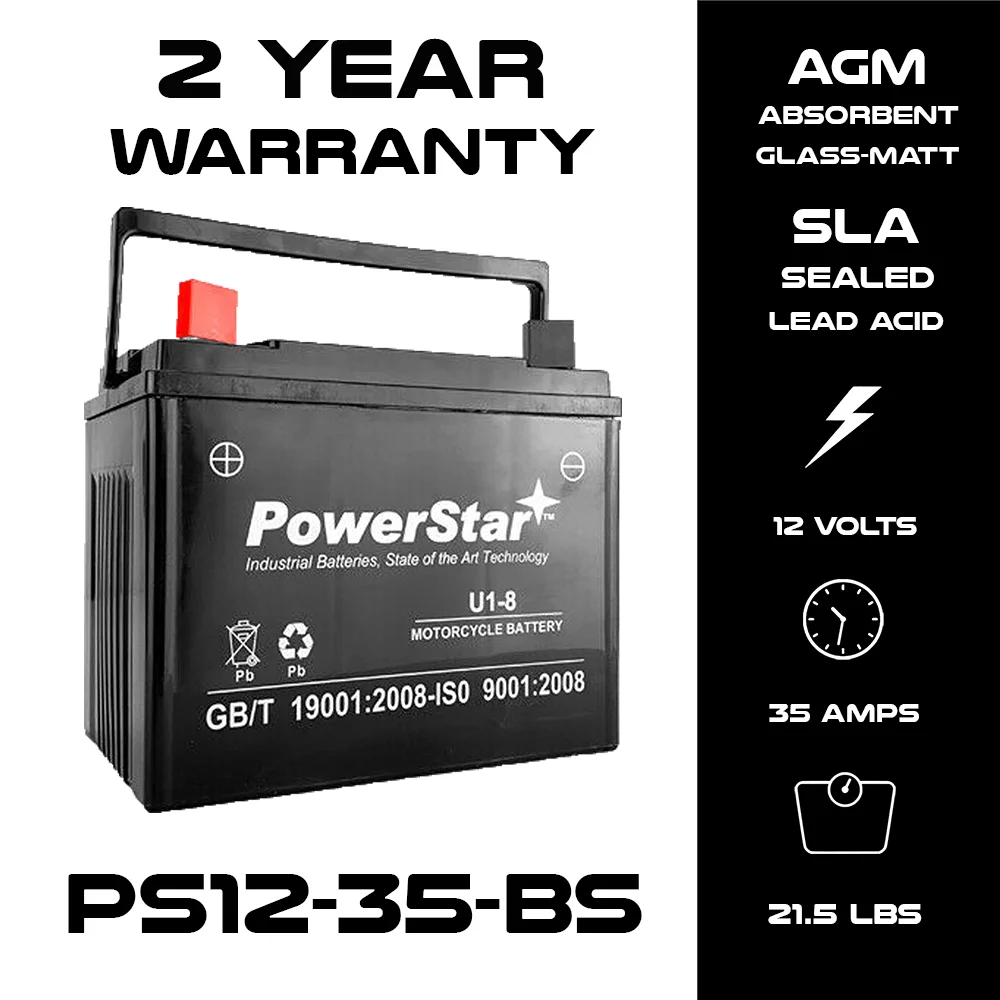 UB12350 12 Volts 35AH Sealed AGM Gel Golf Cart Battery 12 Volt 35 Amp Hour - Inhomebuy