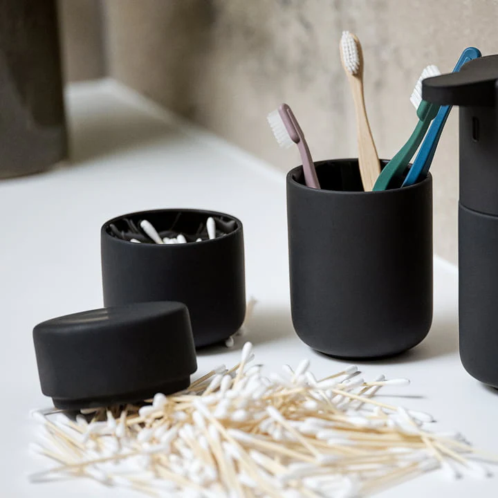 Ume Toothbrush Mug Black - Inhomebuy