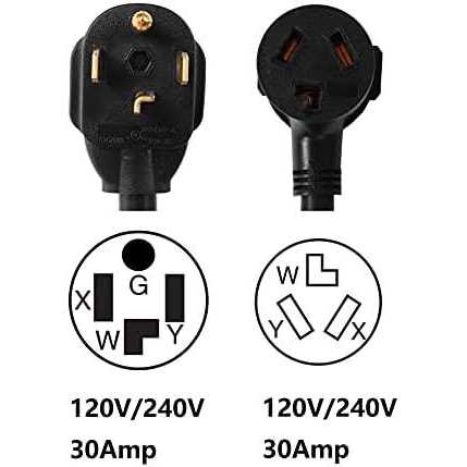 ONETAK NEMA 10-50P to 14-30R Compact 120V/240V 30 Amp Welder Welding Dryer Power Cord Adapter Adaptor Connector Connecter - Inhomebuy