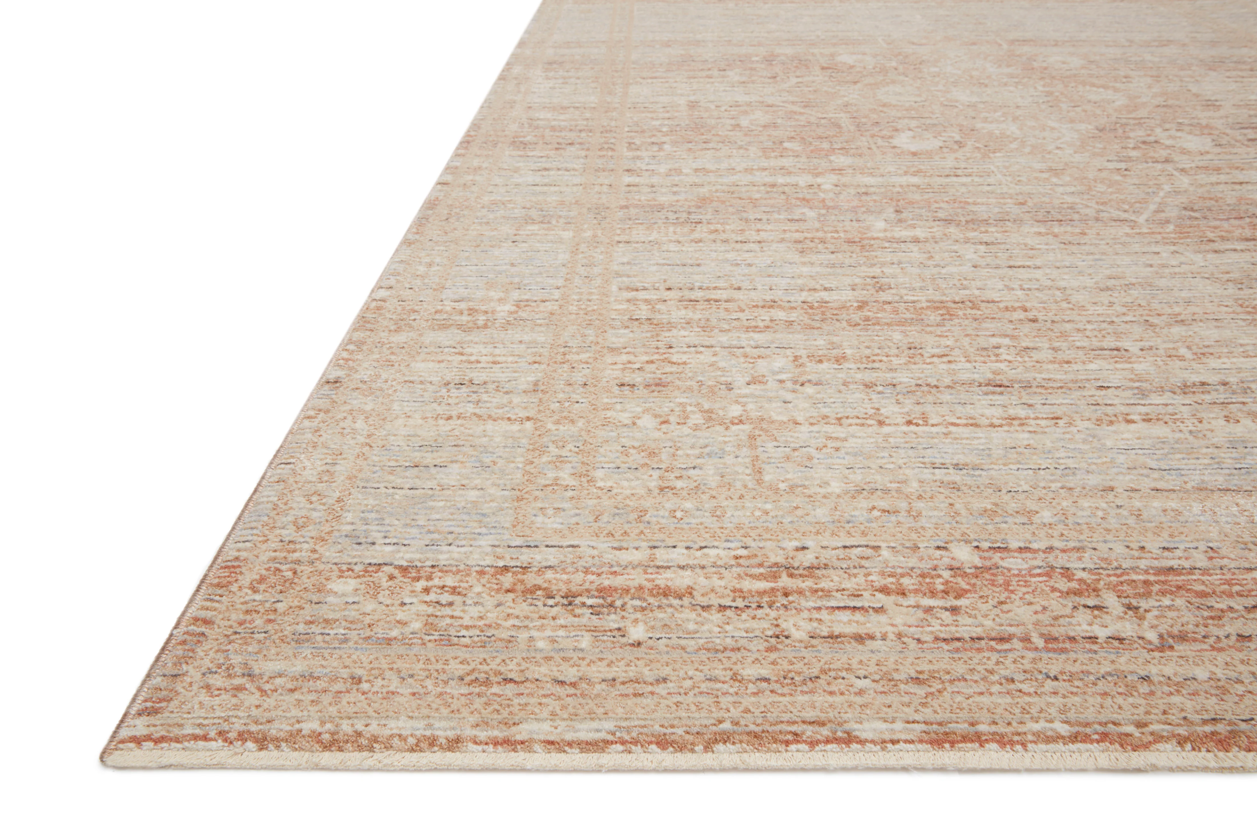 Loloi Rugs Faye Collection Rug in Terracotta, Sky - 11'6