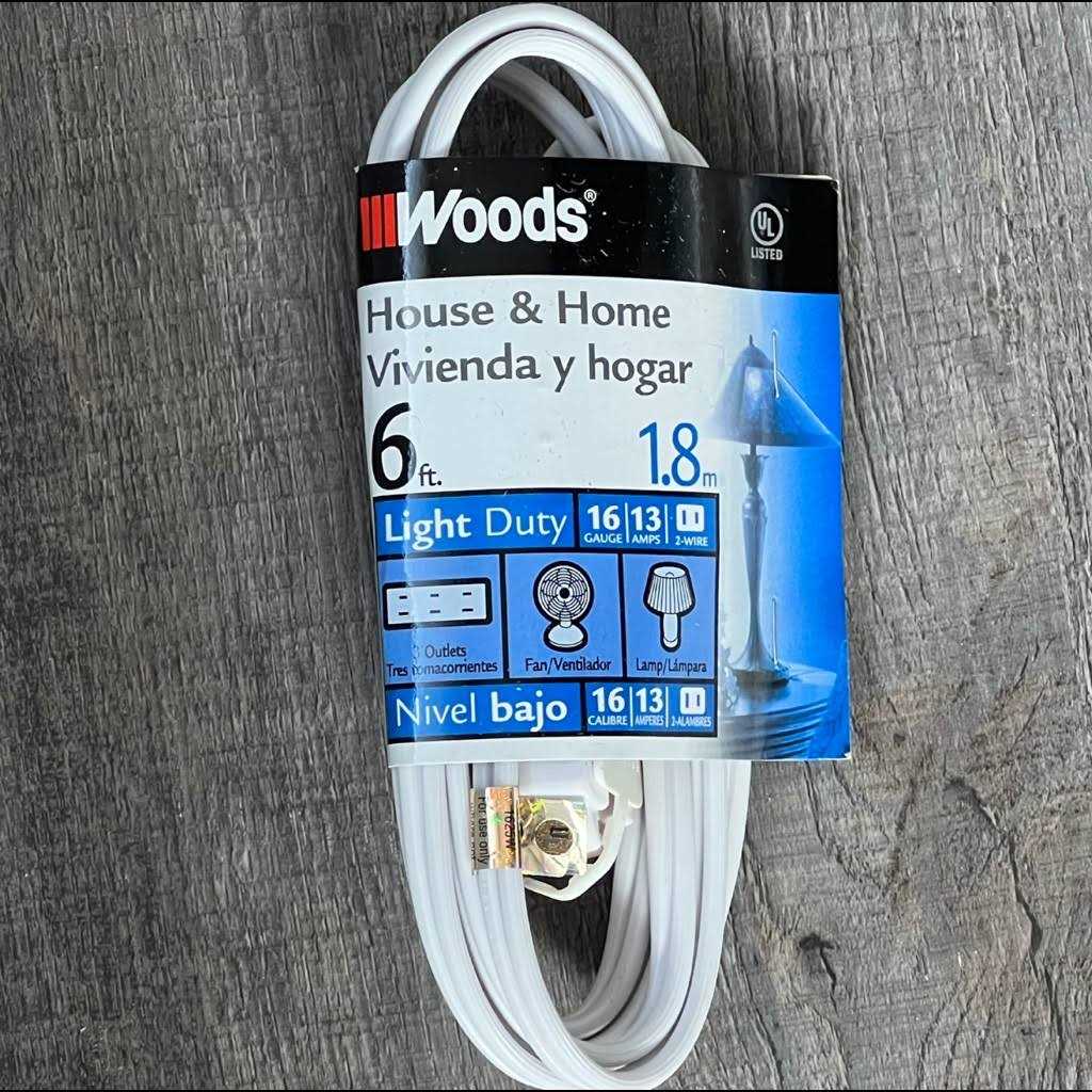 Woods Cube Extension Cord Tap - Inhomebuy