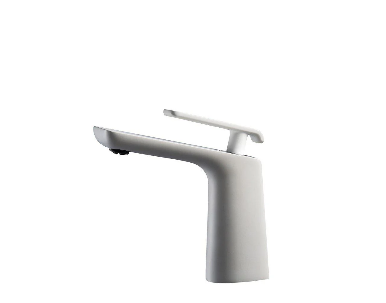 KubeBath Aqua Adatto Single Lever Faucet - Chrome and White, AFB1639WH - Inhomebuy