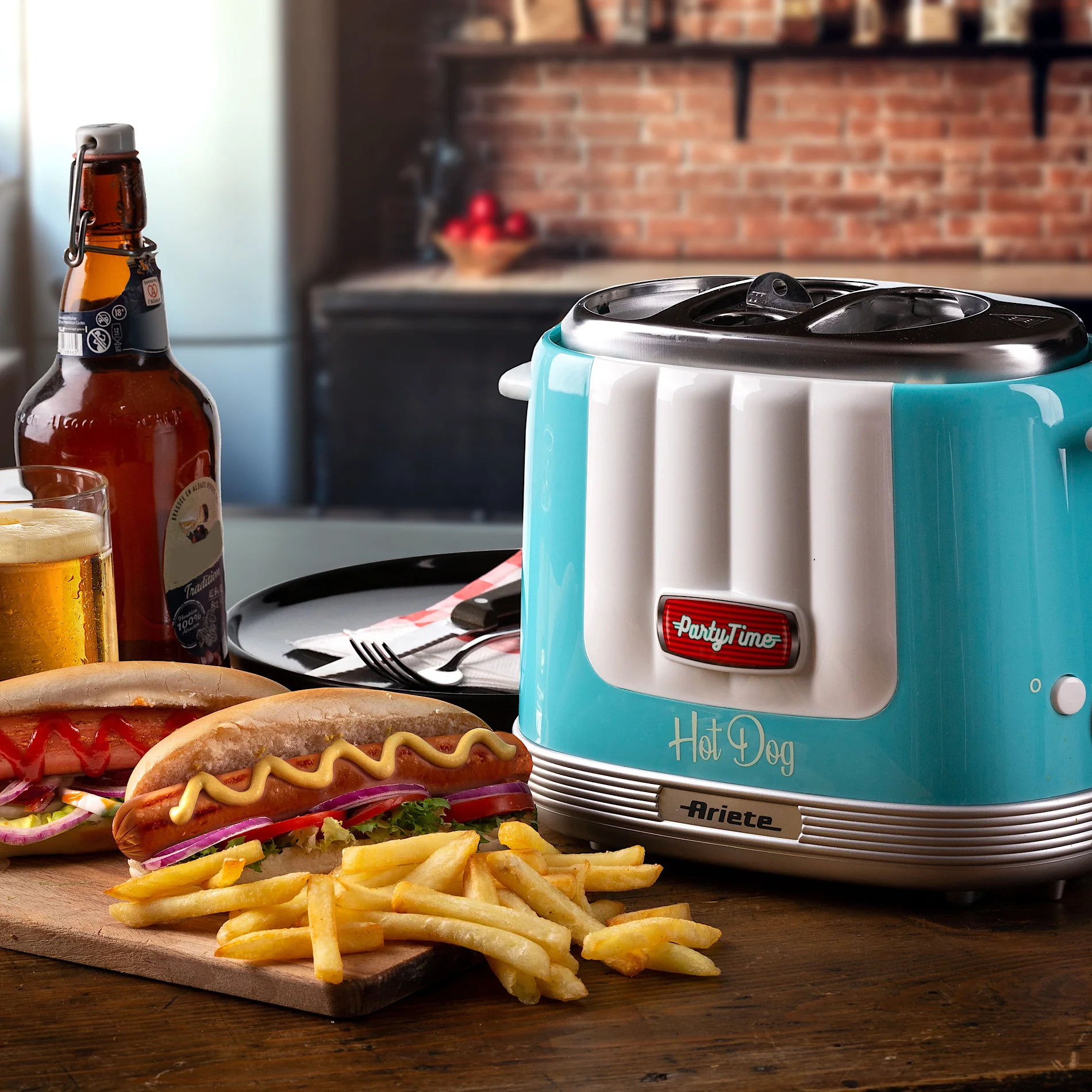Hot Dog Maker Party Time Blue - Inhomebuy