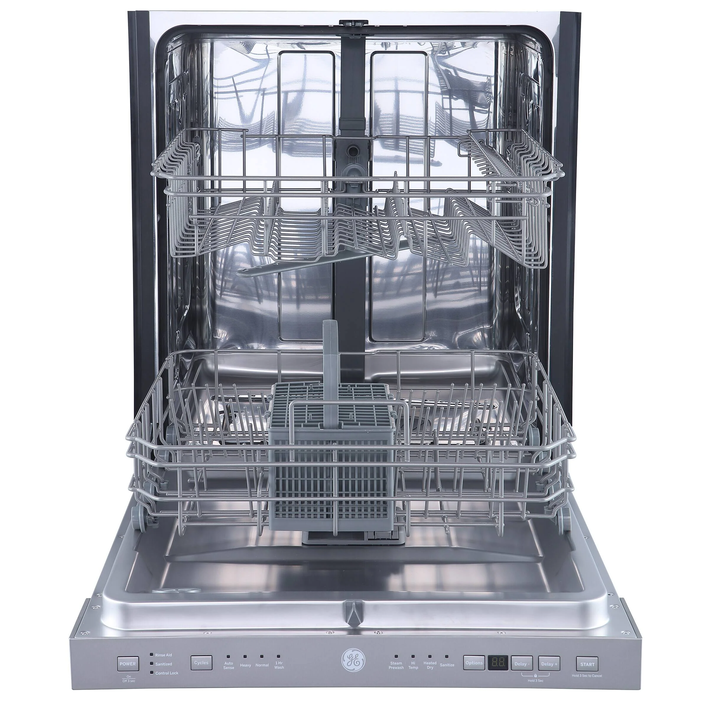 GE 24 IN. STAINLESS STEEL BUILT-IN TOP CONTROL DISHWASHER WITH STAINLESS STEEL TUB - GBP534SSPSS - Inhomebuy
