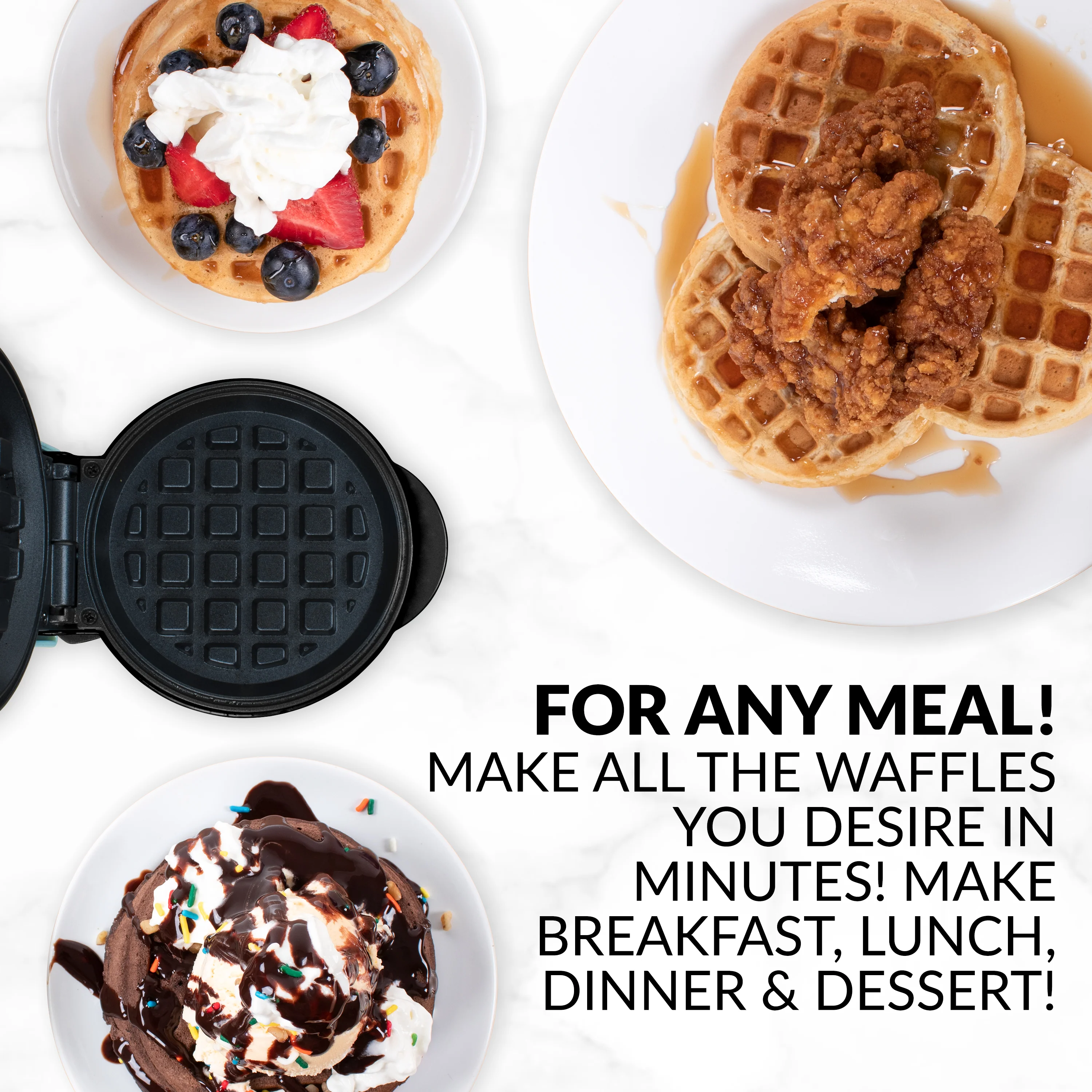 MyMini Personal Electric Waffle Maker - Inhomebuy