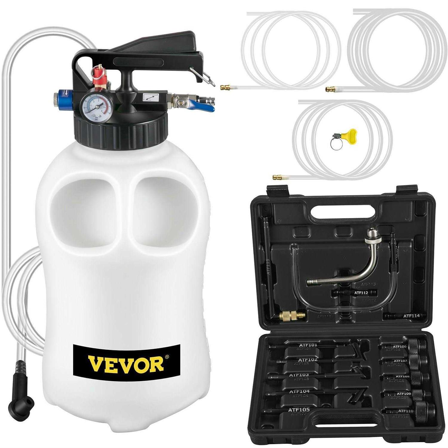 VEVOR Transmission Fluid Pressure Bleeder Large Capacity Transmission Oil Replacement Tool Set ATF Filler Adapters Transmission Oil QCBS - Inhomebuy