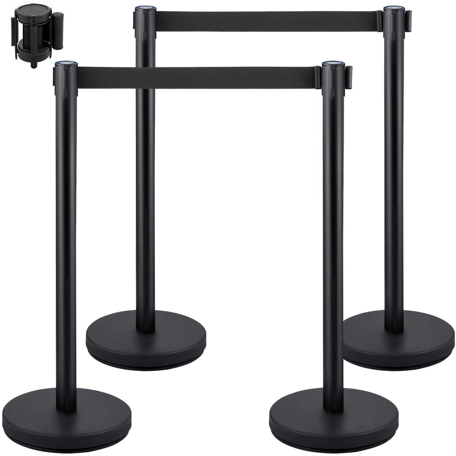 VEVOR Crowd Control Stanchion Set of 6 Pieces Stanchion Set Stanchion Set with 5 ft/1.5 GLZHSHRSJTHG69AV4V0 - Inhomebuy