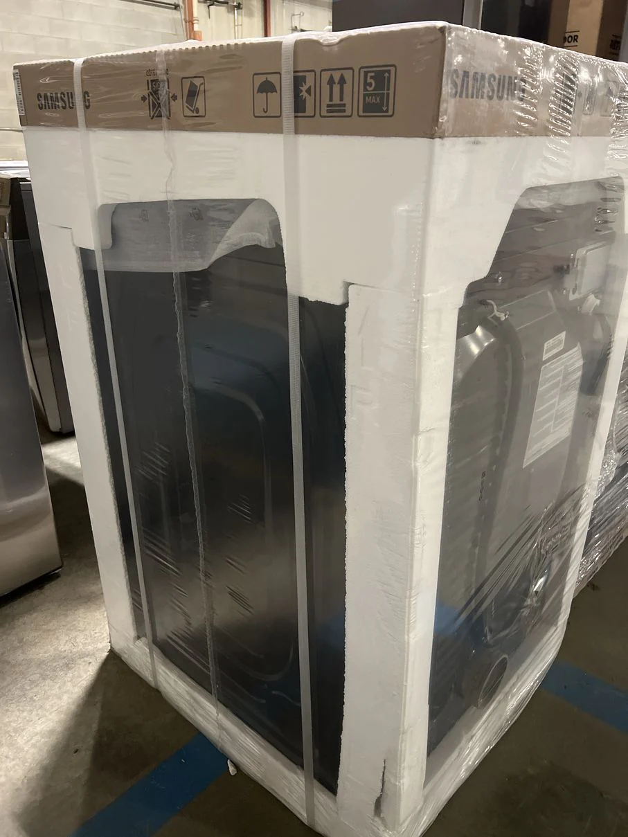 SAMSUNG 27 IN. 7.4 CU. FT. BLACK STAINLESS STEEL ELECTRIC DRYER WITH STEAM SANITIZE+ TECHNOLOGY - DV - Inhomebuy