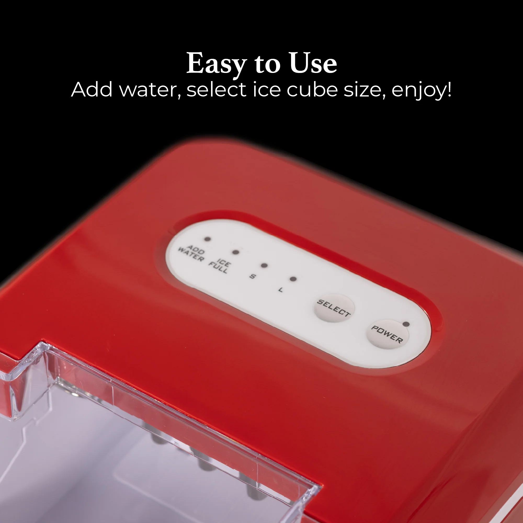 IGLOO® 26-Pound Automatic Portable Countertop Ice Maker Machine - Retro Red - Inhomebuy