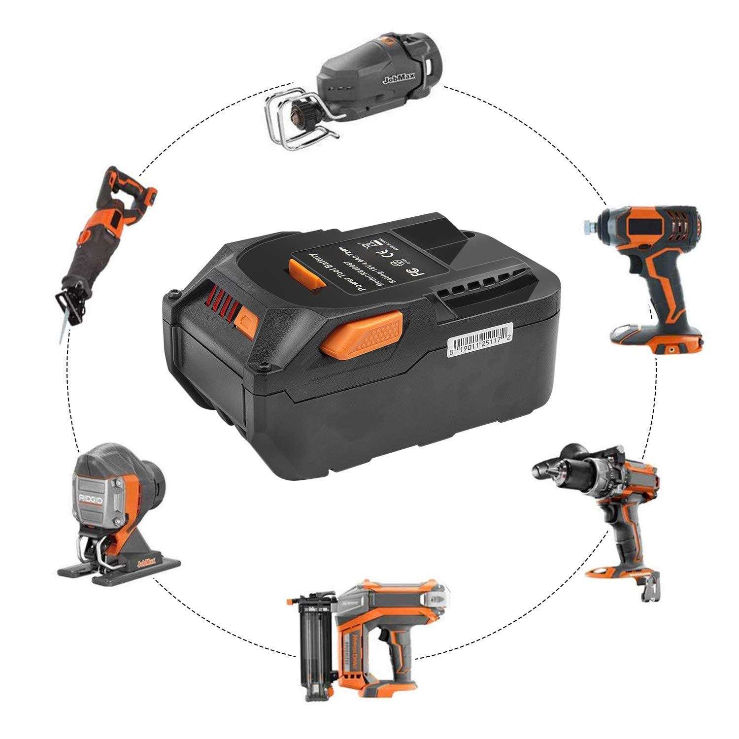 Fancy Buying 2Pack 18-Volt 6.0Ah Lithium Ion Replacement Battery Compatible with for RIDGID R840087 R840083 R840086 R840084 AC840086 AC840085 RIDGID - Inhomebuy