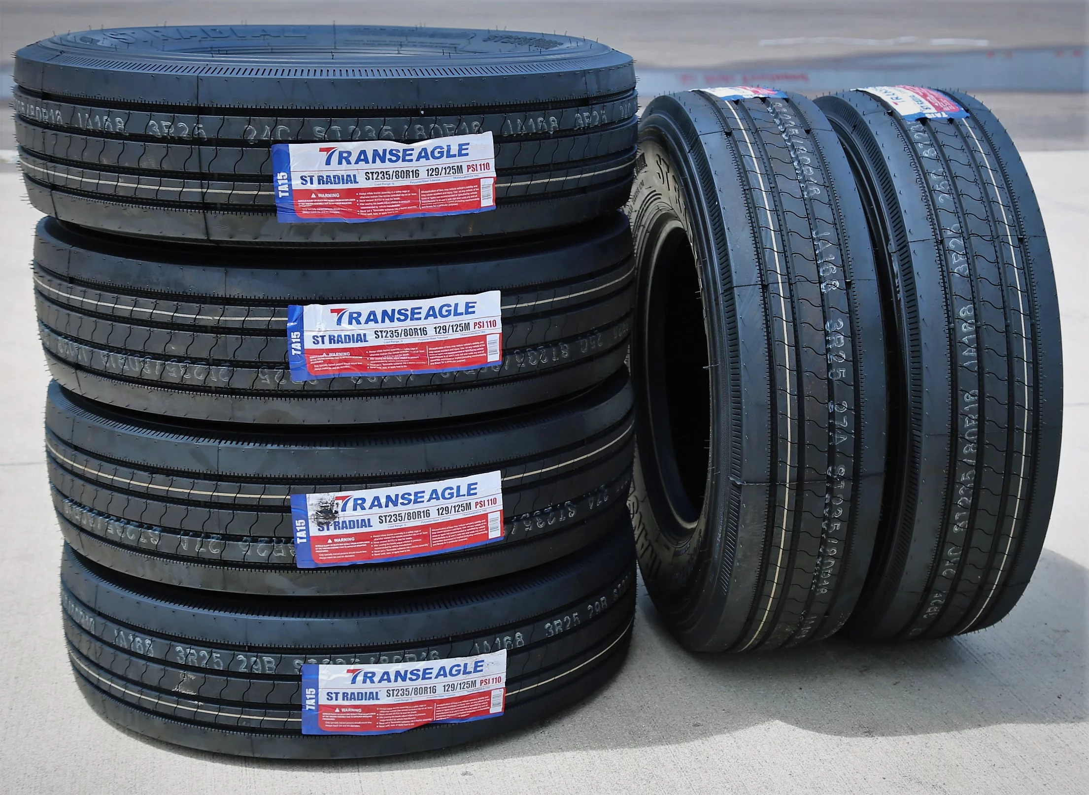 Transeagle All Steel ST Radial ST 235/80R16 Load G (14 Ply) Trailer Tire - Inhomebuy