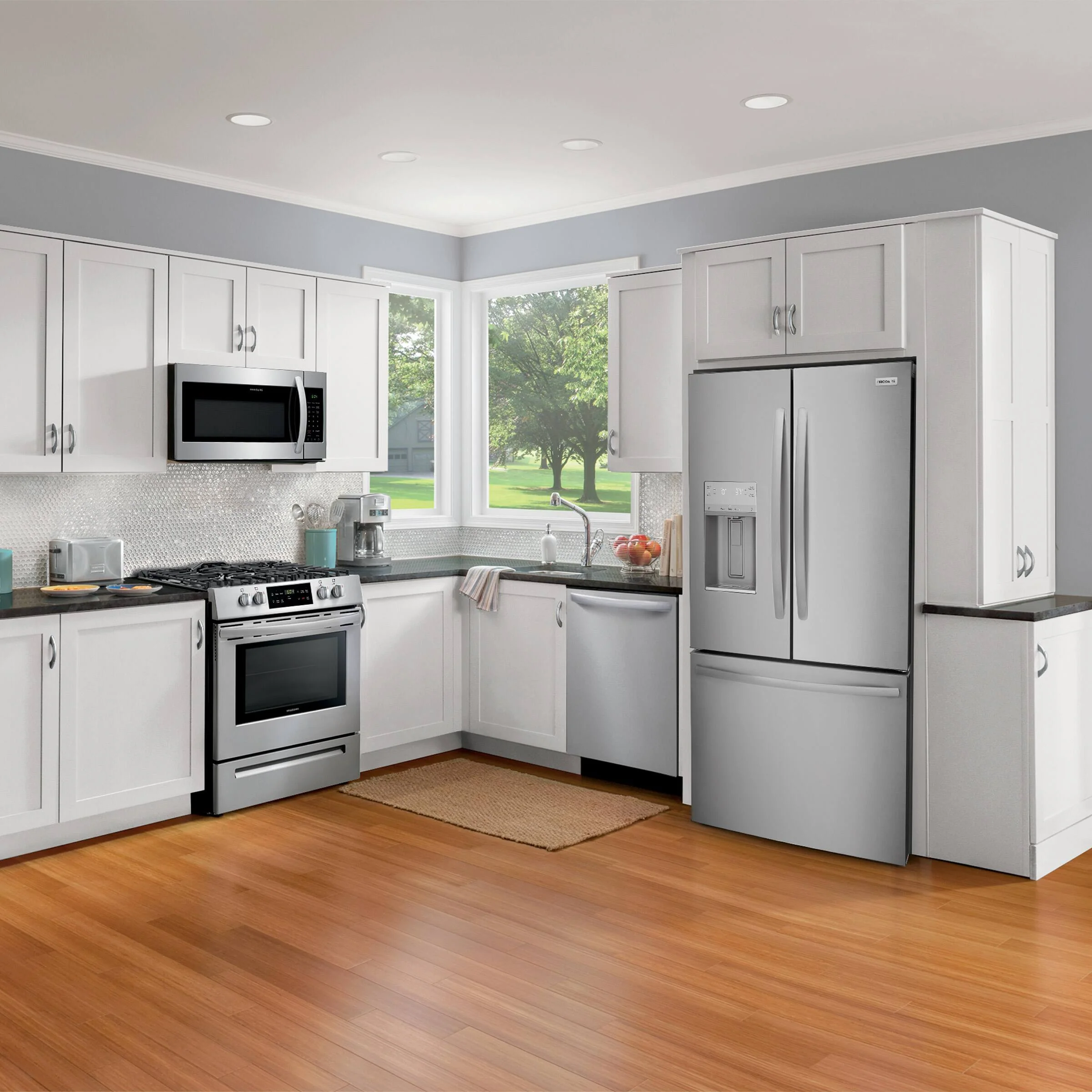 FRIGIDAIRE 36 IN. 22.6 CU FT. STAINLESS STEEL COUNTER-DEPTH FRENCH DOOR REFRIGERATOR - FRFC2323AS - Inhomebuy