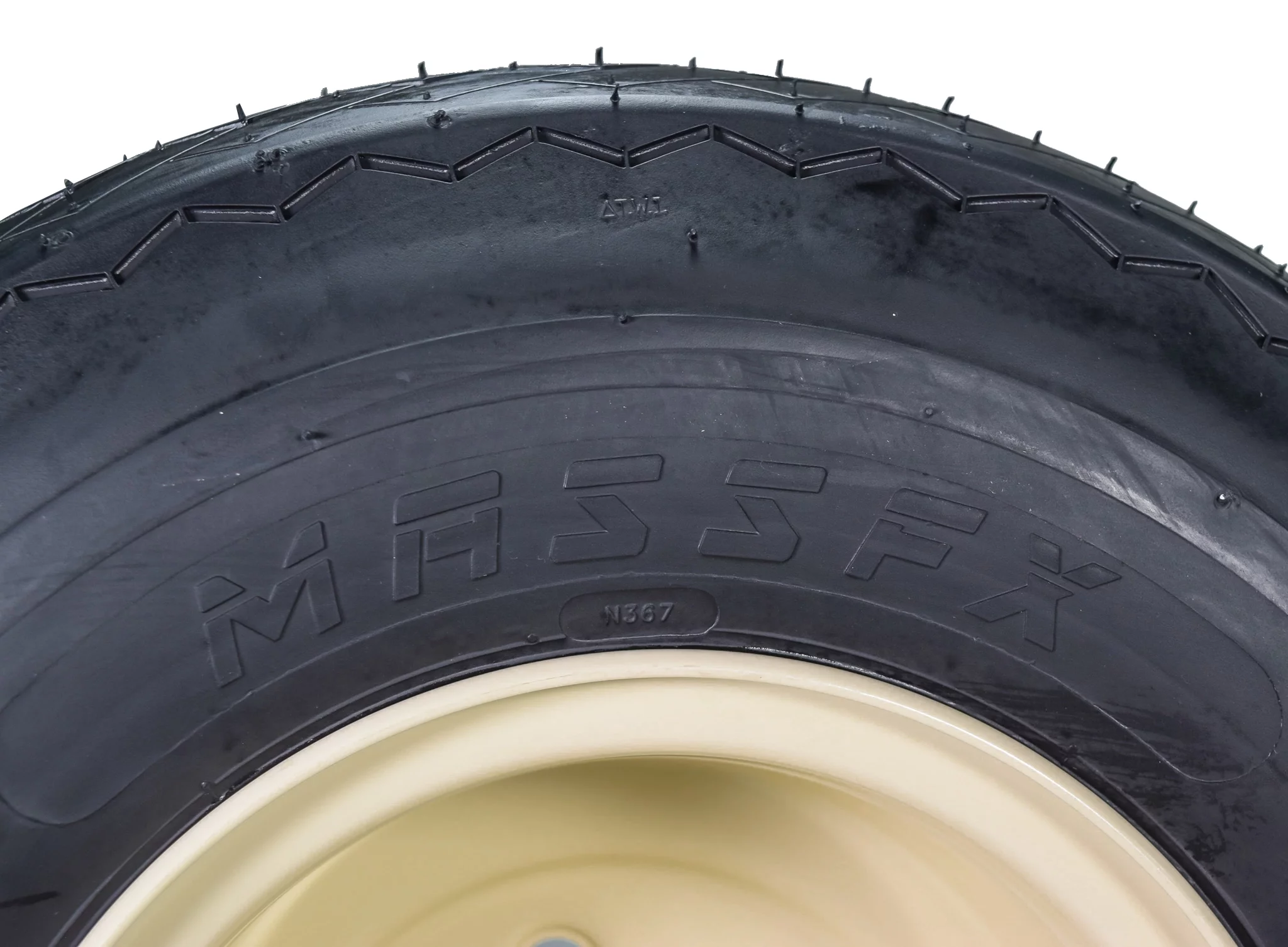 MASSFX 18x8.5-8 Golf Cart, Turf, Lawn & Garden Tire 4 Ply & 4/4 Matt Black Wheel Assembled Kit 18x8.5x8 - Inhomebuy