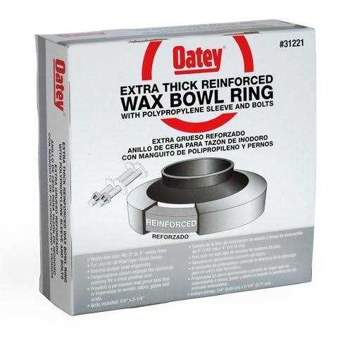Oatey Johni-Ring 3-in Brown Wax Toilet Wax Ring with Bolts - Inhomebuy
