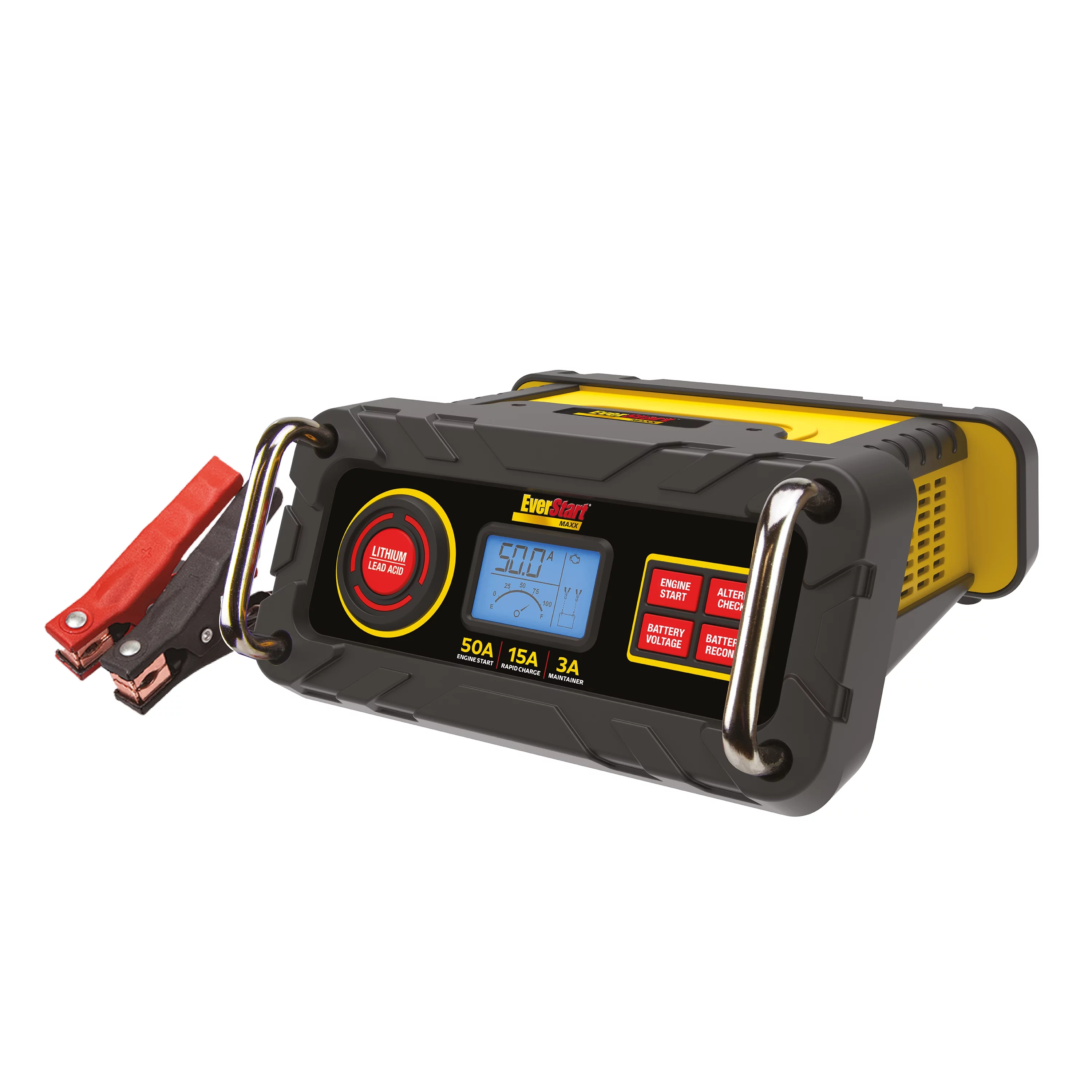 Everstart Maxx 15 Amp Automotive Battery Charger with 50 Amp Engine Start (BC50BE)-New - Inhomebuy