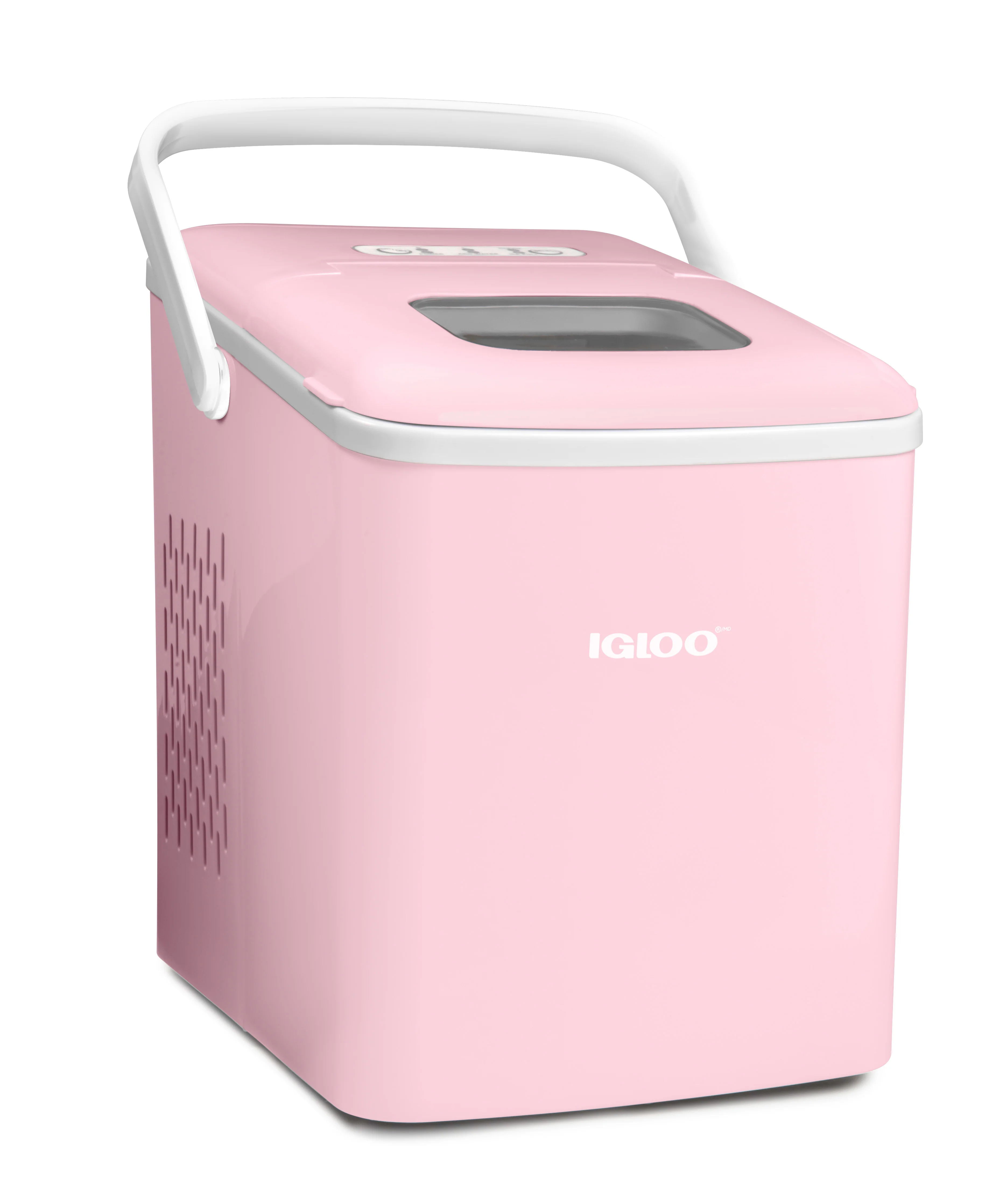 IGLOO® 26-Pound Automatic Self-Cleaning Portable Countertop Ice Maker Machine With Handle, Pink - Inhomebuy