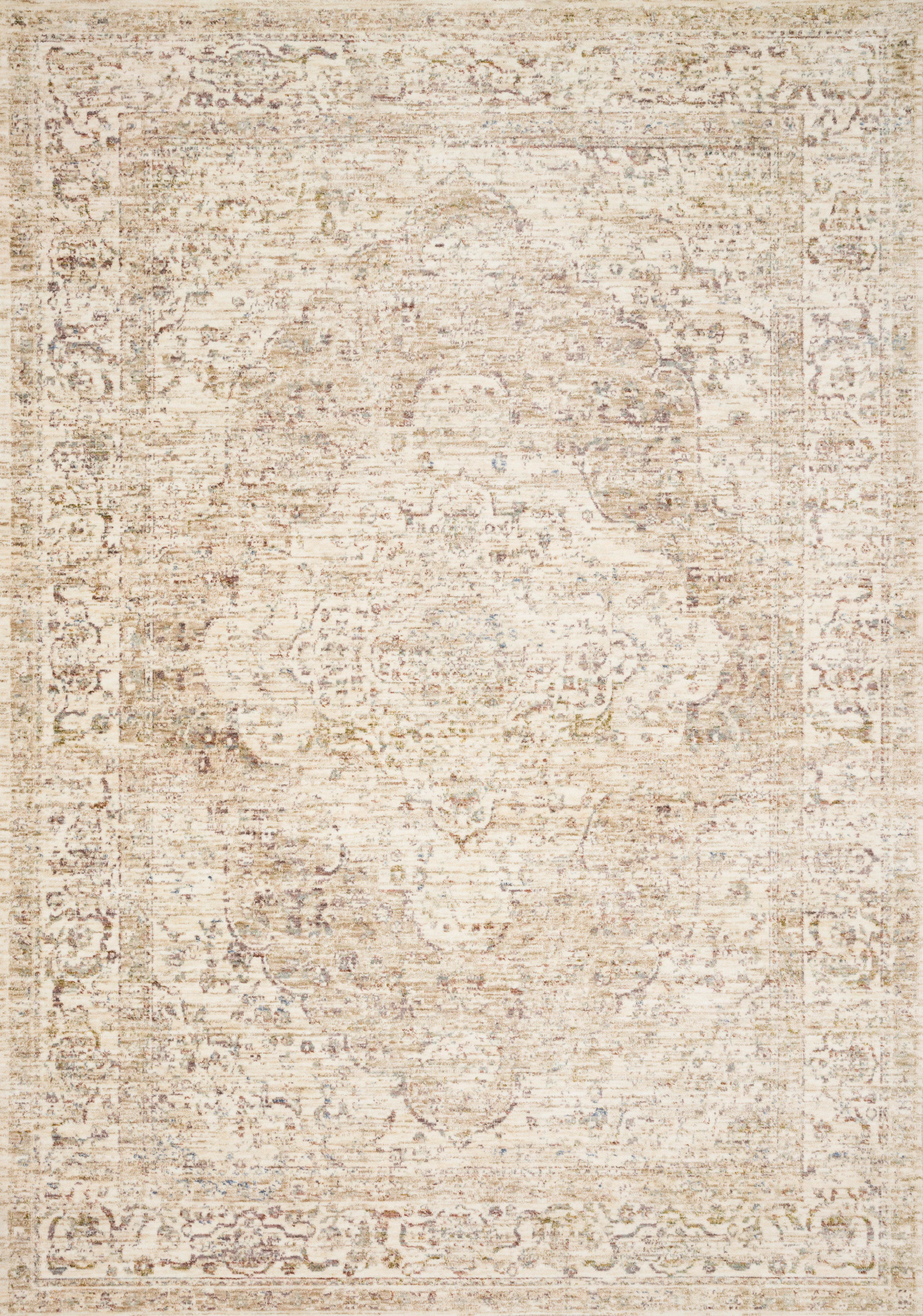 Loloi Rugs Revere Collection Rug in Ivory, Berry - 9'6