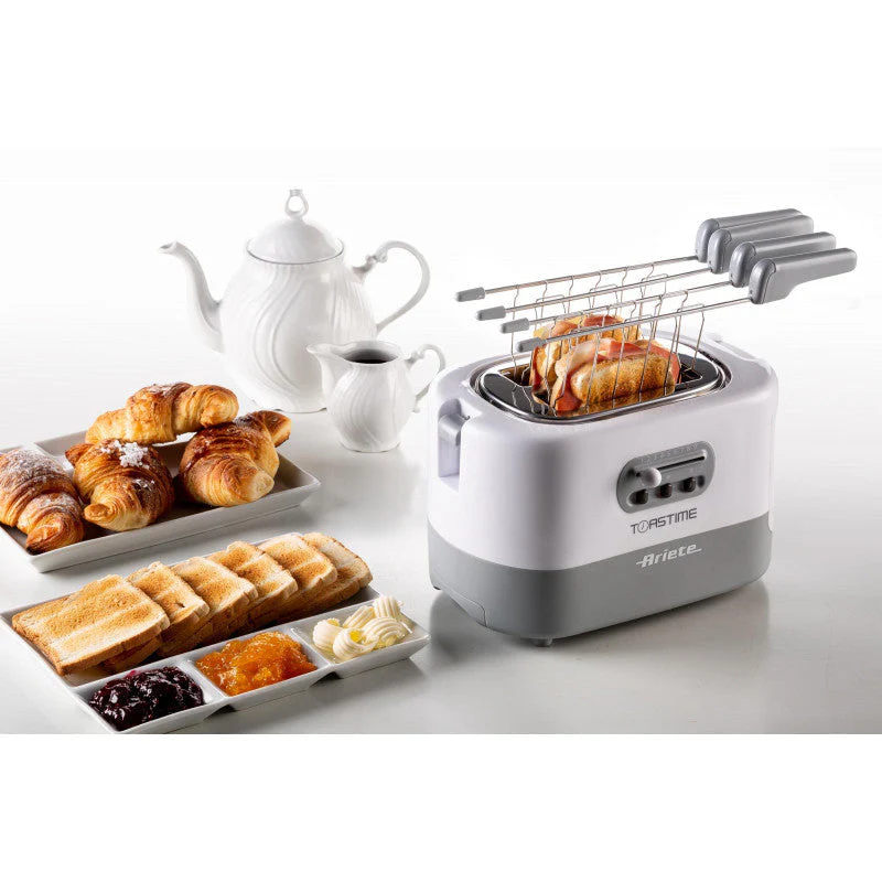 Toaster With Tongs For 2 Slices 700W Black - Inhomebuy