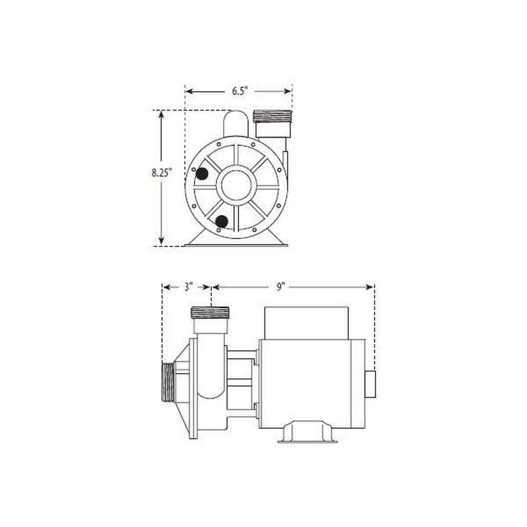 Waterway Pump 3.0Hp 230v 60Hz 2-Speed 56 Frame Executive - Inhomebuy