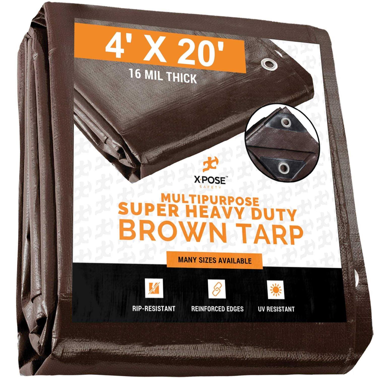 Xpose Safety Poly Tarp Multipurpose Protective Cover - Inhomebuy