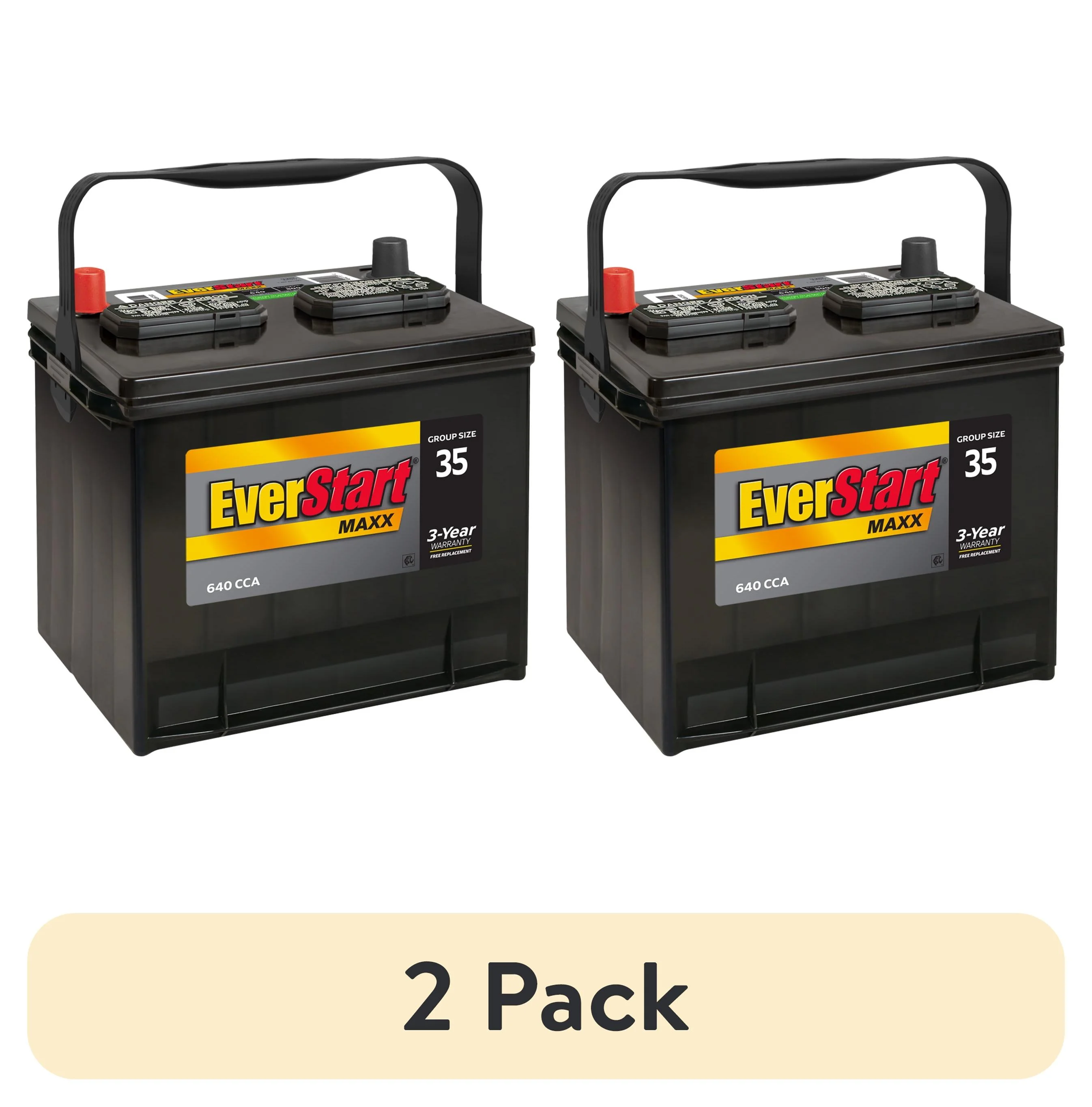EverStart Maxx Lead Acid Automotive Battery, Group Size 35 12 Volt, 640 CCA - Inhomebuy