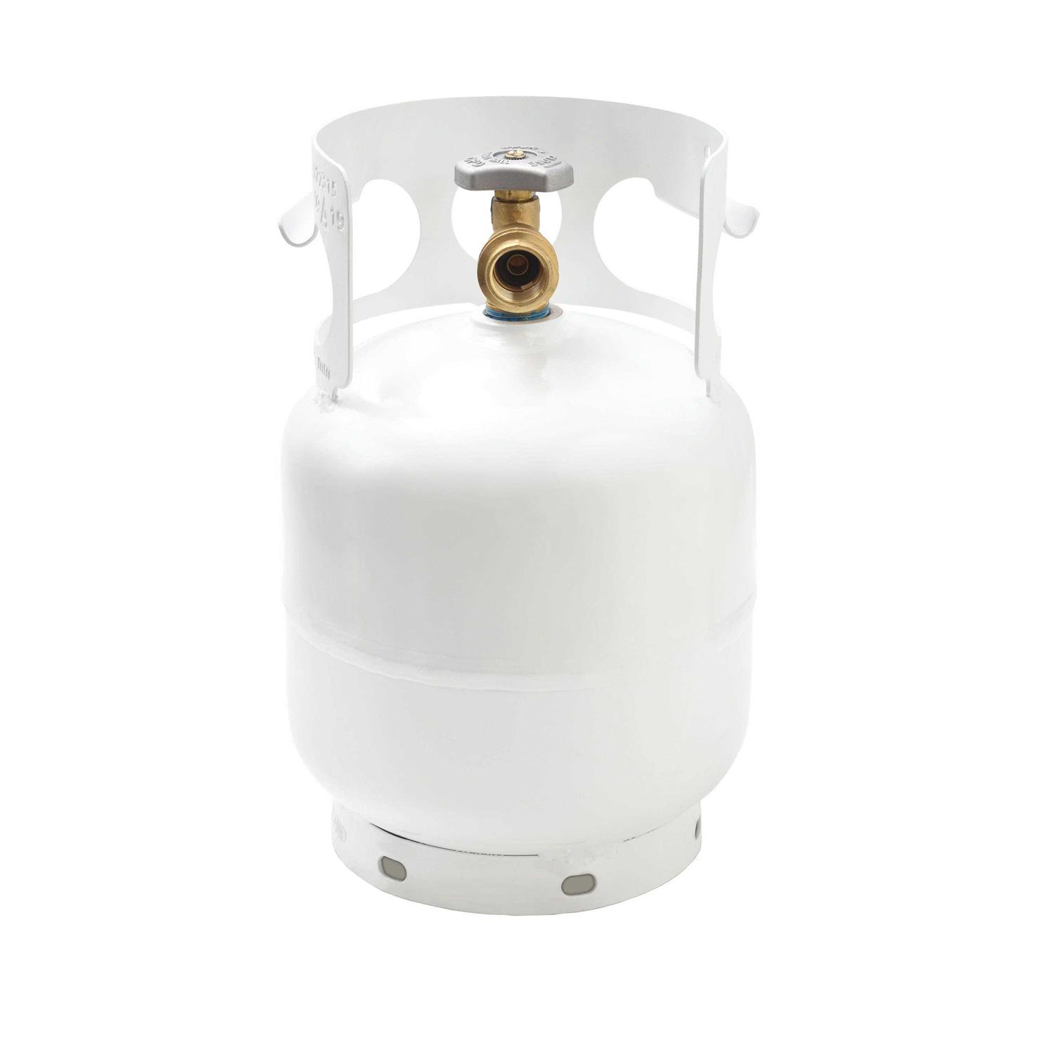Flame King YSN201BT 20 Pound Steel Floor Buffer Propane Tank Cylinder with Vapor Valve and Level Gauge - Inhomebuy