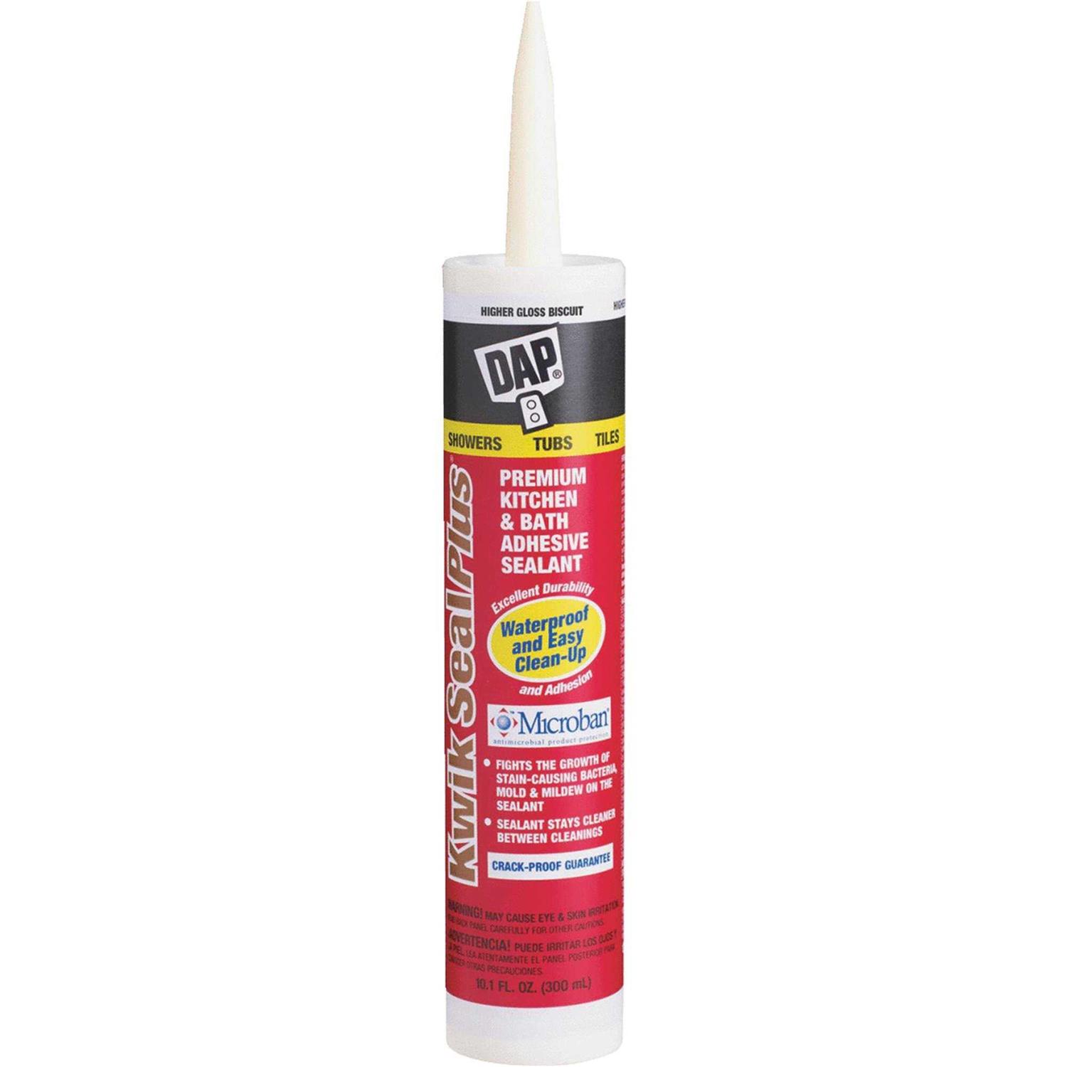 Dap Kwik Seal Plus Kitchen Bath Adhesive Caulk - Inhomebuy