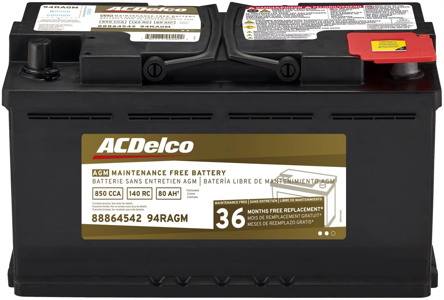 ACDelco AGM Automotive BCI Group 94R Battery 94RAGM - Inhomebuy