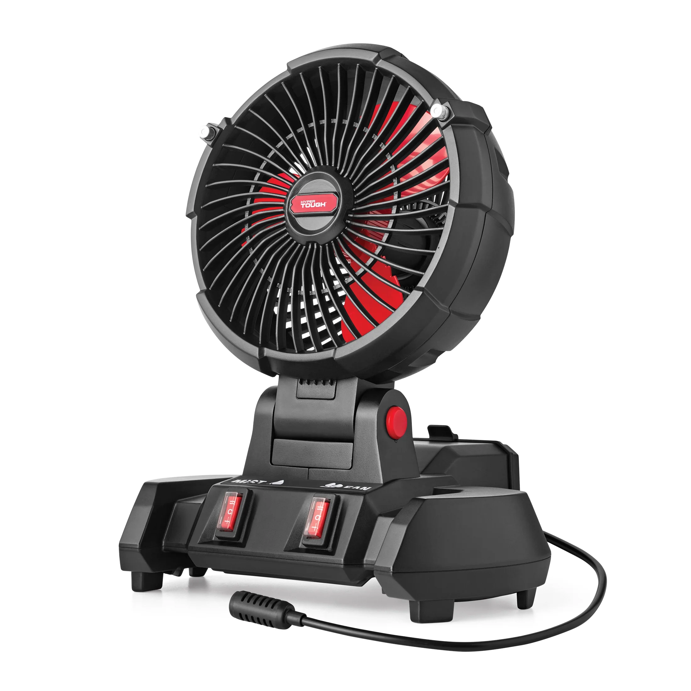 Hyper Tough 20V  7.5 inch Cordless Misting Fan, with 1.5Ah Lithium-ion Battery Pack Powered, C1024 - Inhomebuy