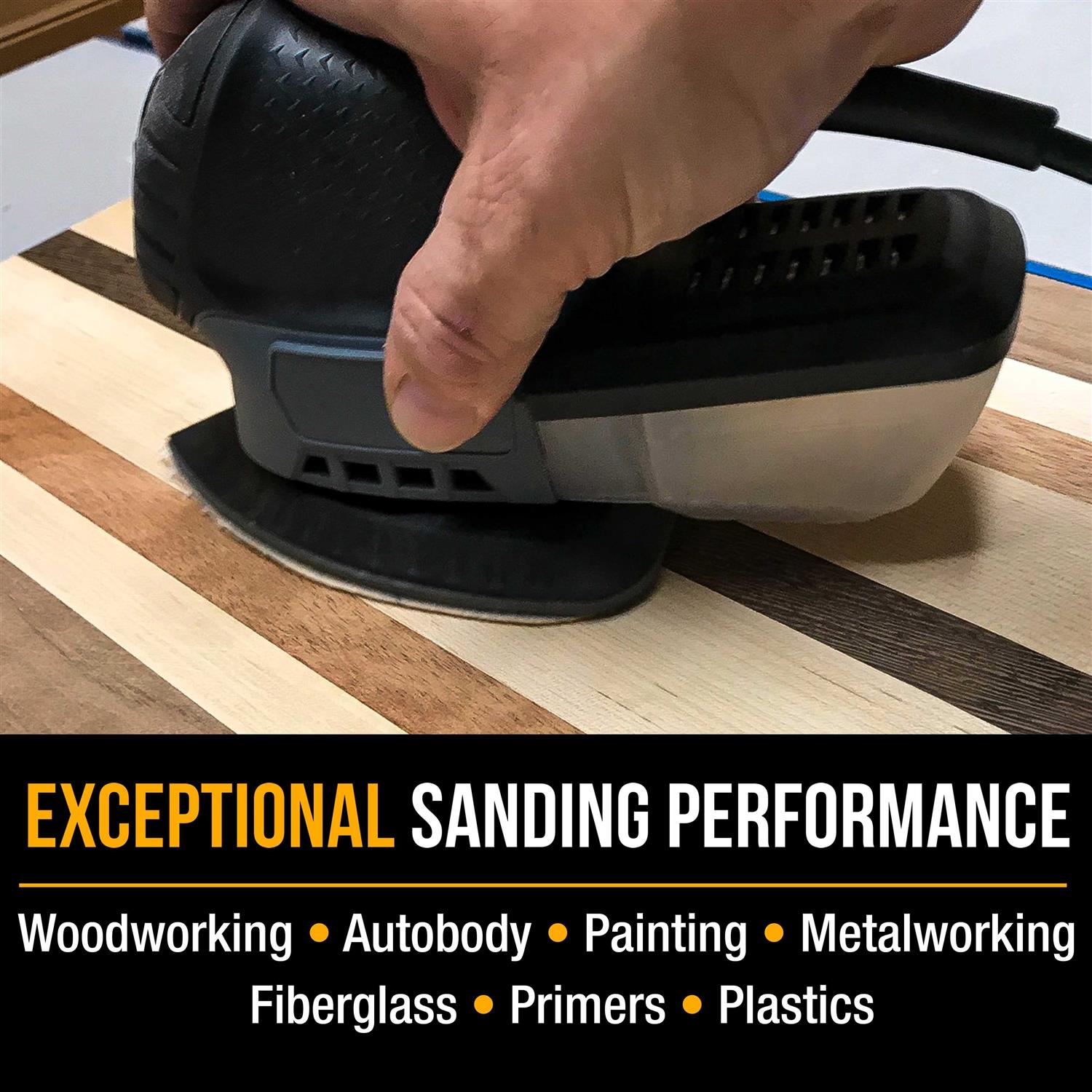 Dura-gold Grit 5-Hole Hook & Loop Sanding Sheets for Mouse Sanders - Inhomebuy