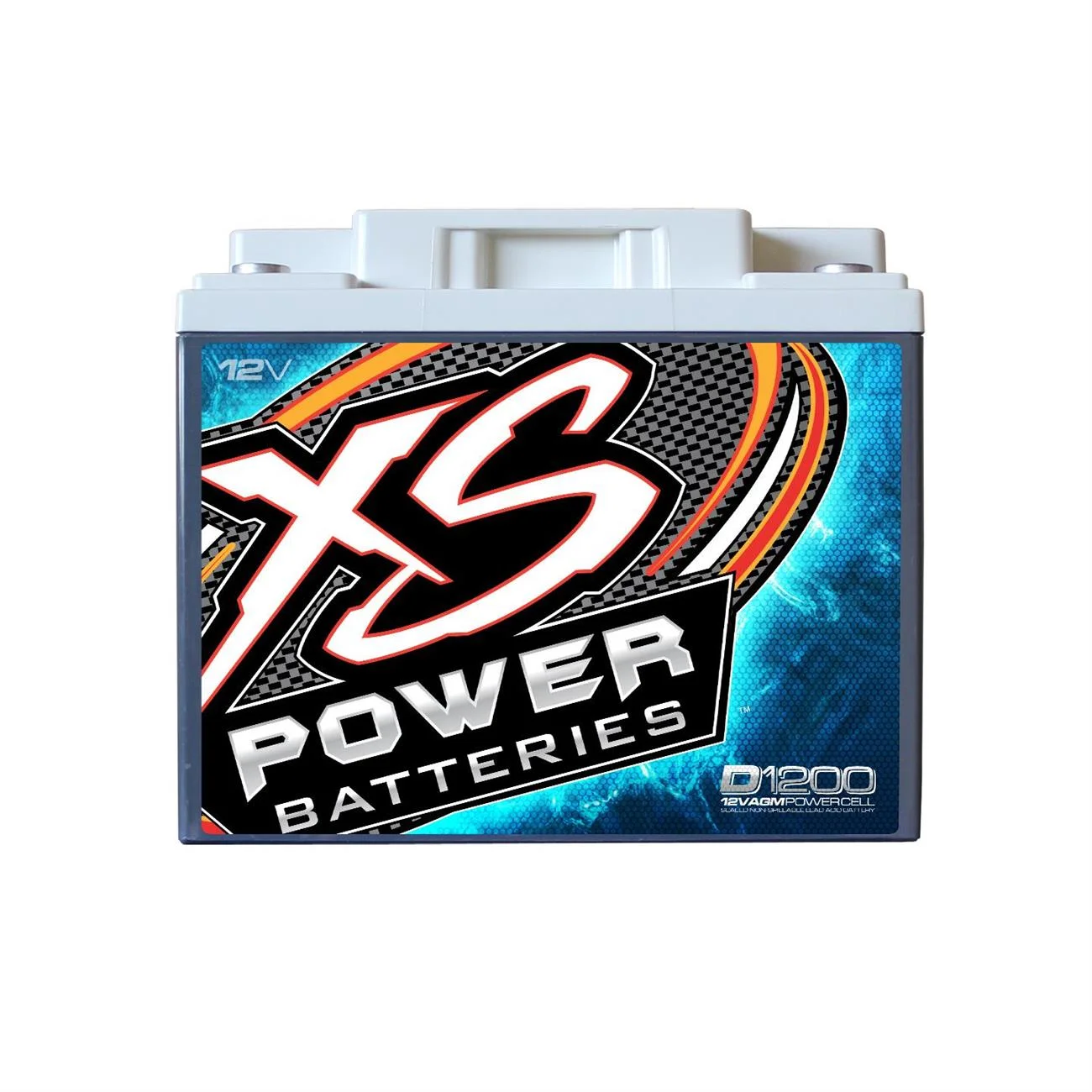 XS Power D1200 XS Series 12V 2600 Amp AGM High Output Battery with M6 Terminal Bolt - Inhomebuy