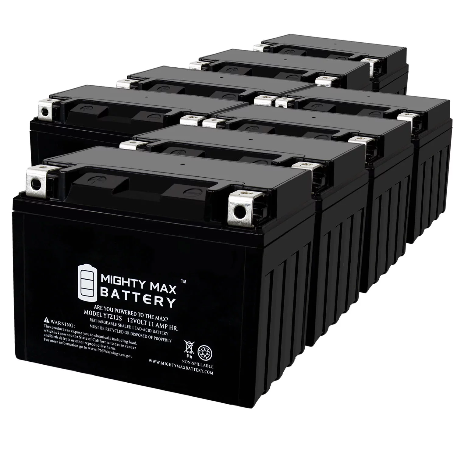 YTZ12S -12 Volt 11 AH, 210 CCA, Rechargeable Maintenance Free SLA AGM Motorcycle Battery - Inhomebuy