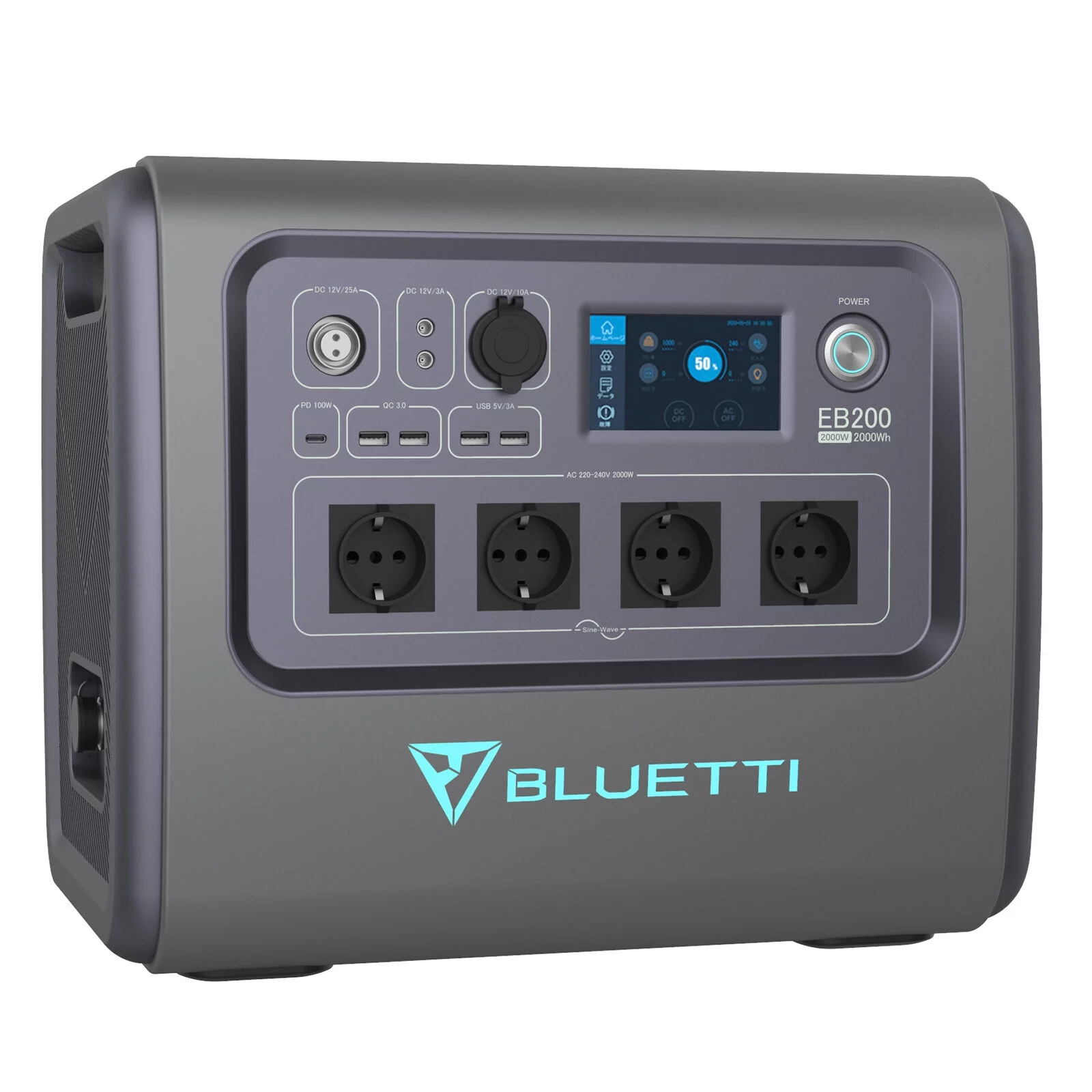 [Clearance] BLUETTI EB200 2000W Power Station Solar Generator For Hunting Camping Off-Grid - Inhomebuy