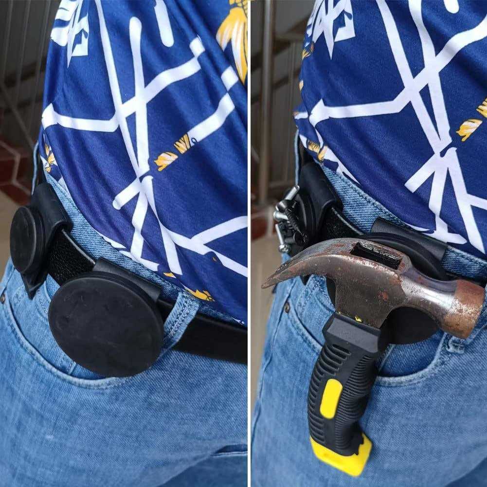 XXhailan 2Pcs Belt Magnetic Clips Heavy Duty Magnetic Tool Holder Magnet Belt Organizer for Nails Screws Screwdrivers Wrench Metal Accessories - Inhomebuy