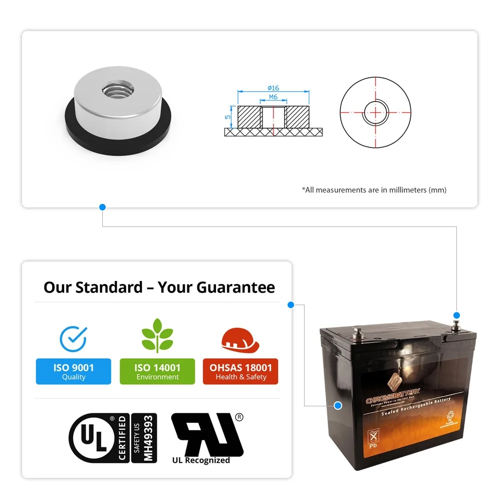 12v 55ah agm deep cycle battery for solar wind vrla - Inhomebuy