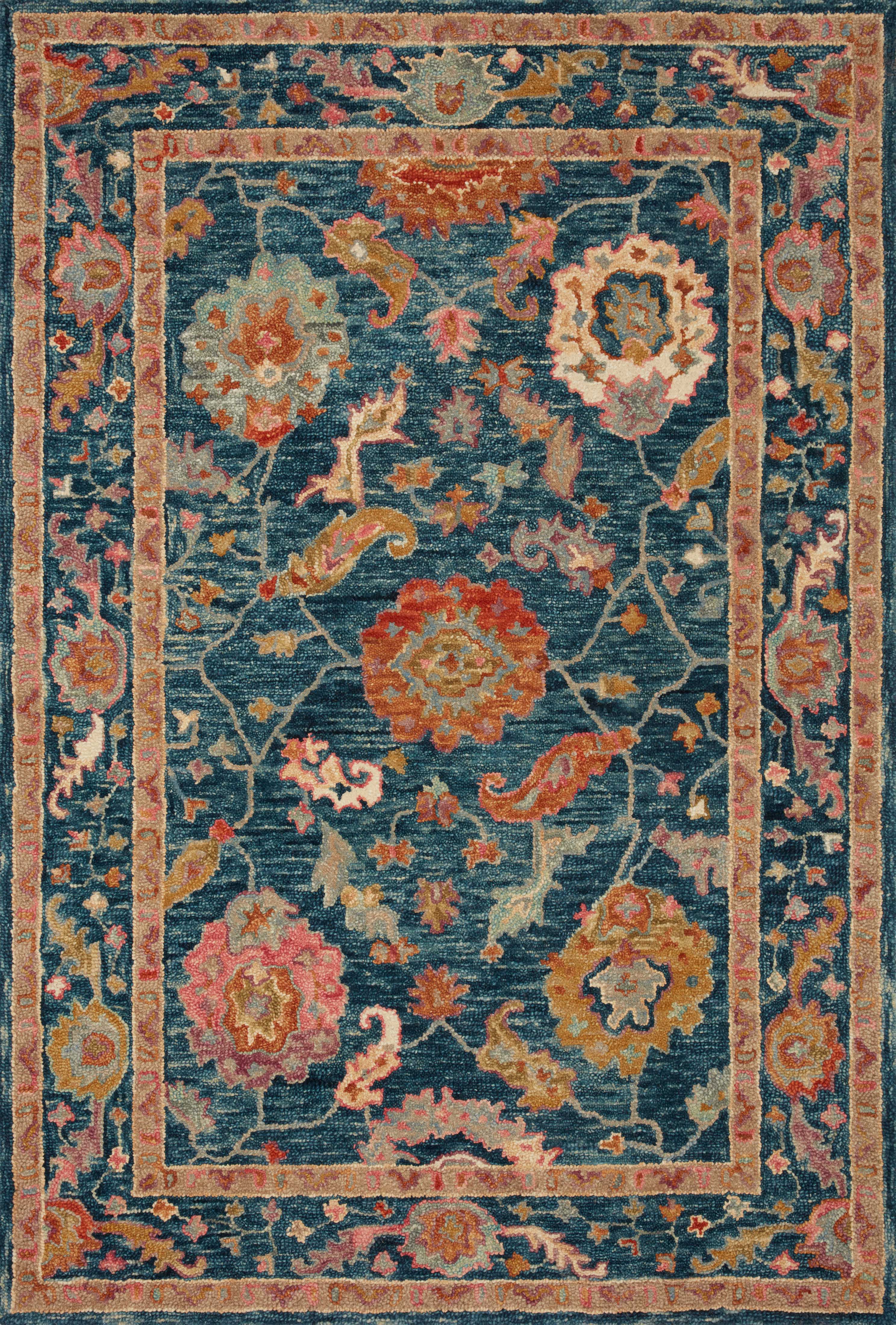 Loloi Rugs Padma Collection Rug in Marine, Multi - 9'3